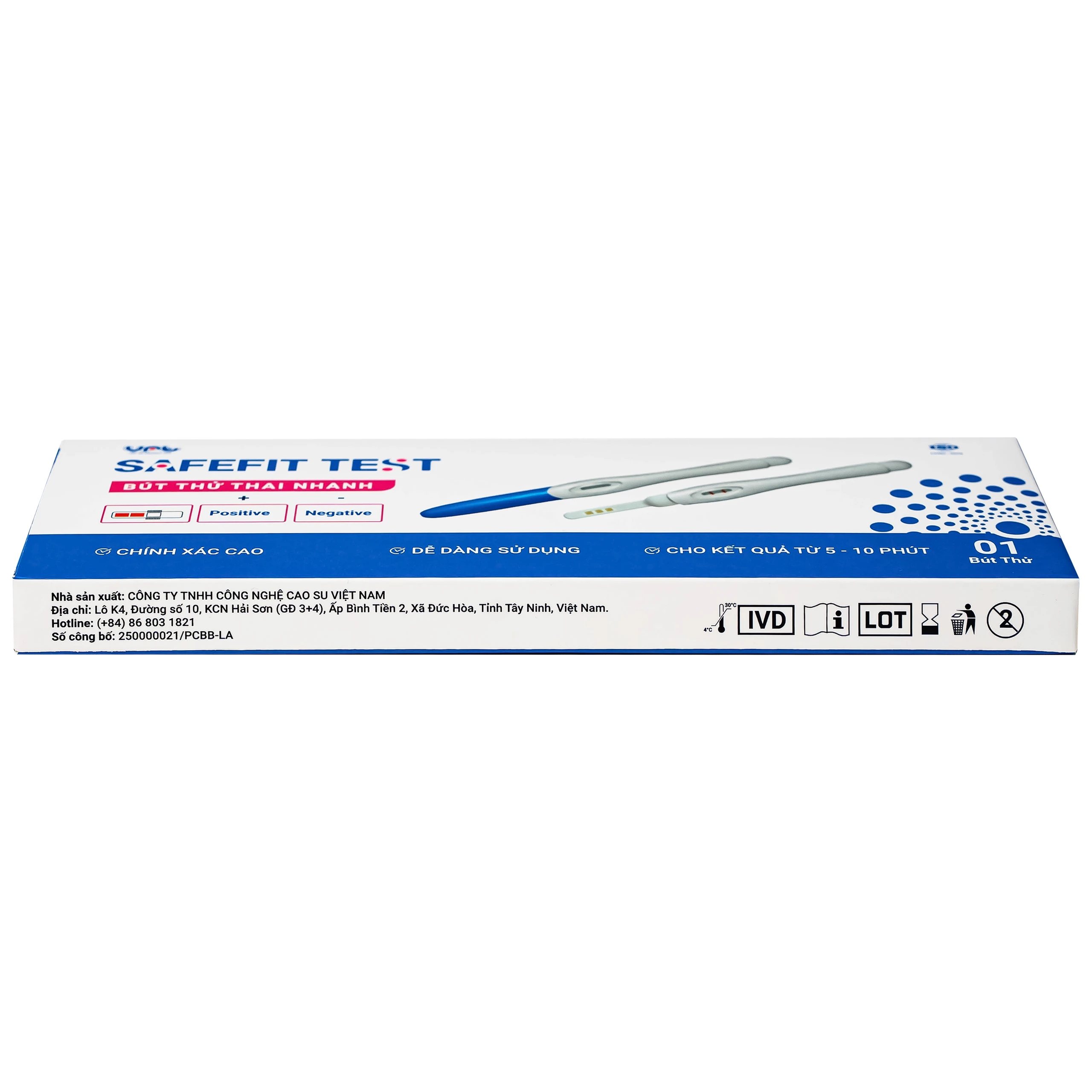 Que thử thai Safefit Test dạng bút giúp phát hiện sớm thai kỳ sau 7-10 ngày thụ thai 11