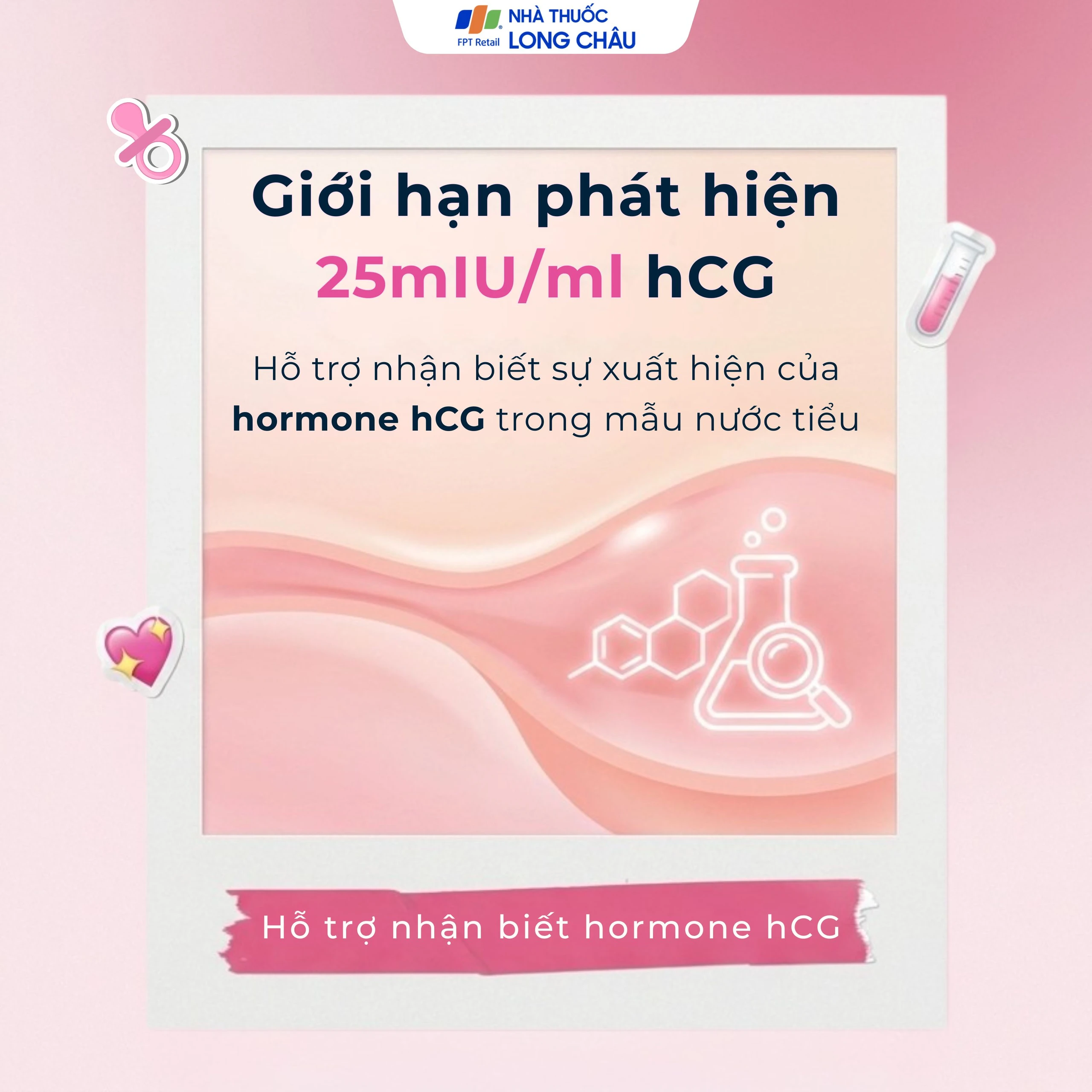 Que thử thai HCG Safefit giúp phát hiện sớm thai kỳ sau 7-10 ngày thụ thai