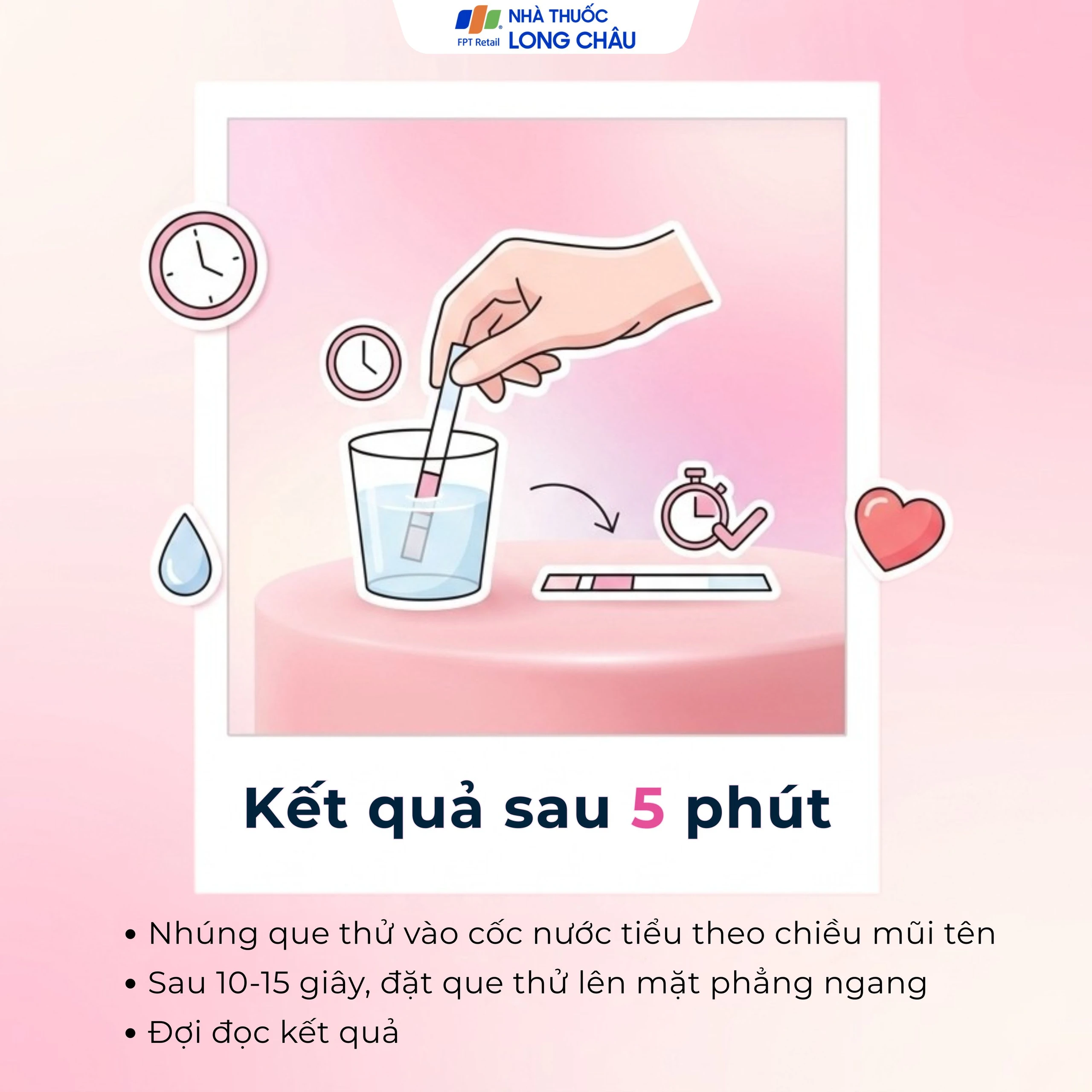 Que thử thai HCG Safefit giúp phát hiện sớm thai kỳ sau 7-10 ngày thụ thai