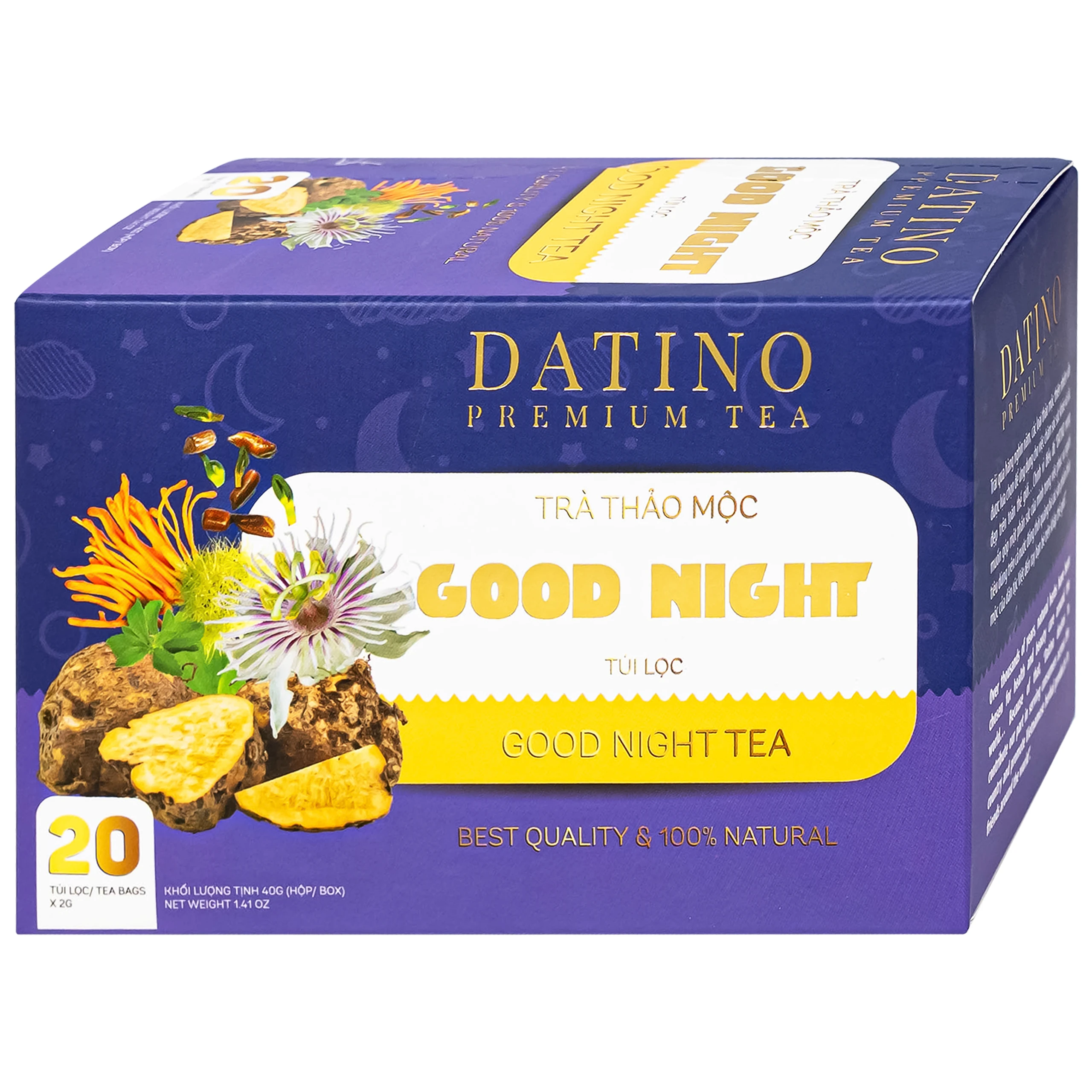 Trà Thảo Mộc Good Night Datino Premium Tea (20 túi lọc x 2g)