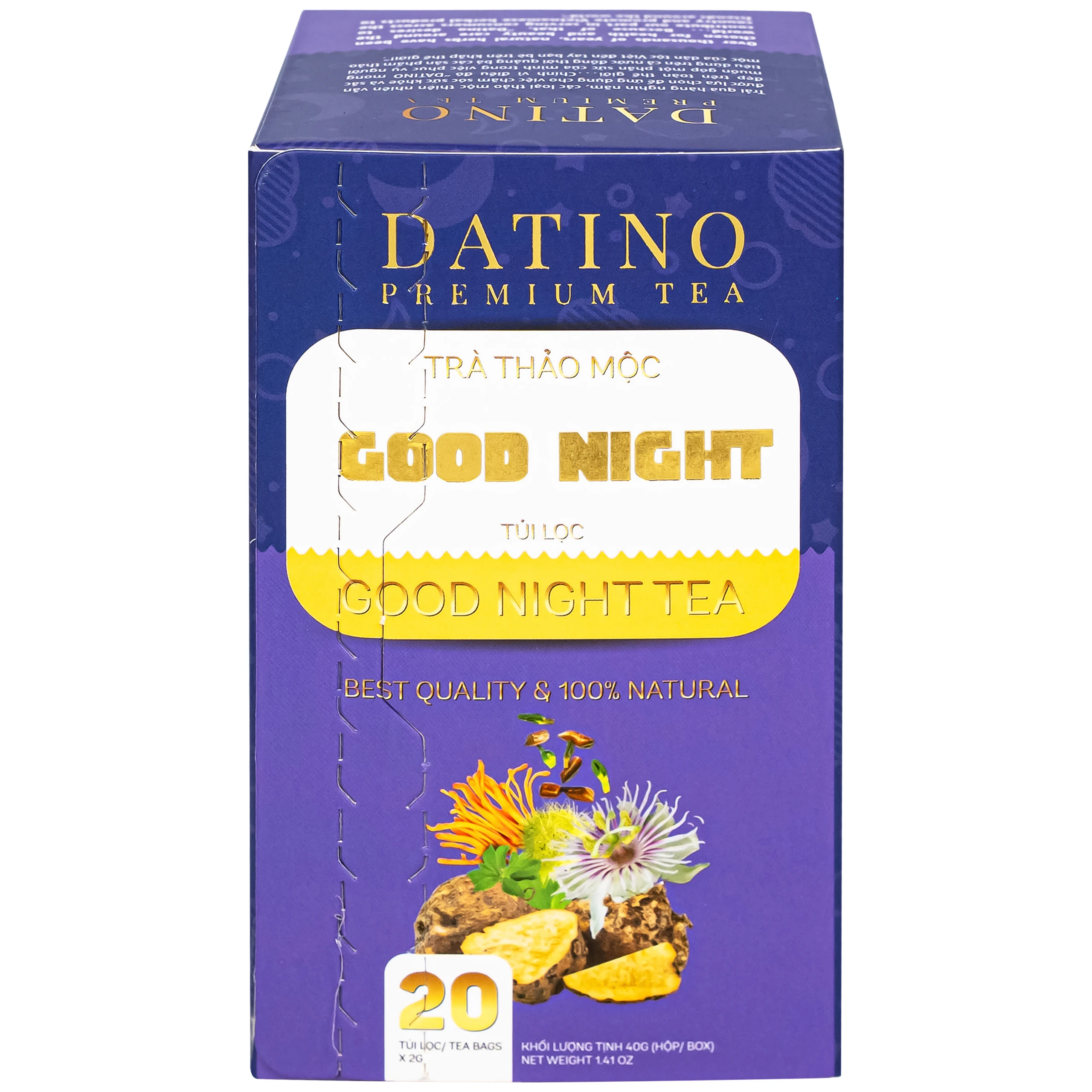 Trà Thảo Mộc Good Night Datino Premium Tea (20 túi lọc x 2g)