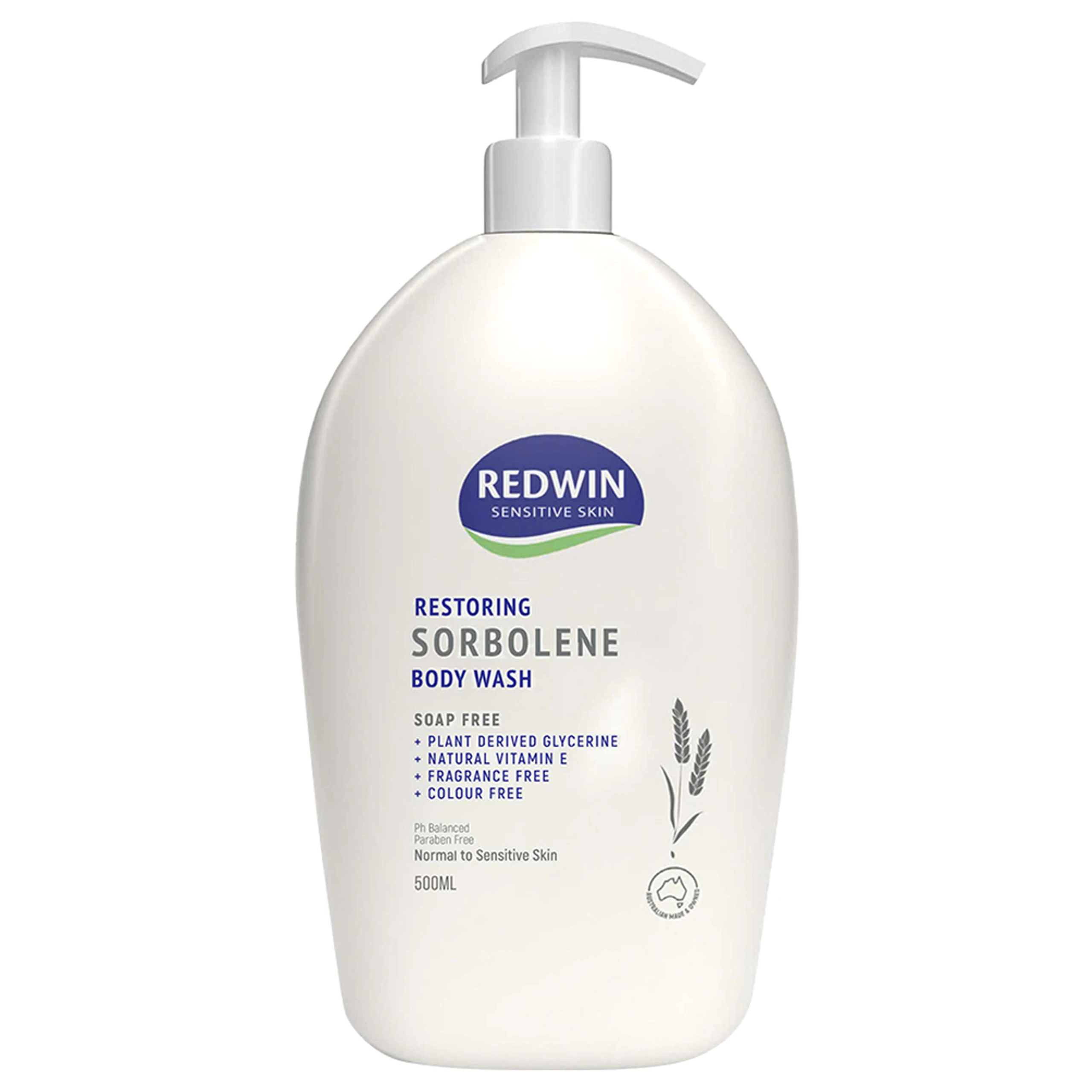Sữa tắm Redwin Sorbolene Body Wash Vitamin E làm sạch nhẹ nhàng, dưỡng ẩm, giúp da mềm mịn (500ml)