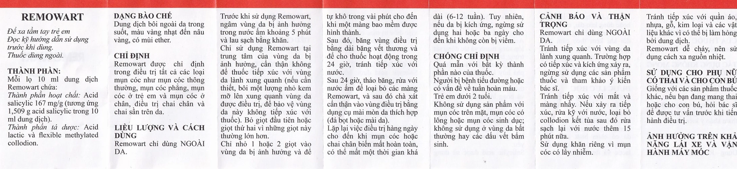 Dung dịch bôi ngoài da Remowart Farmalabor điều trị mụn cóc, chai chân và chai sần trên da (10ml)