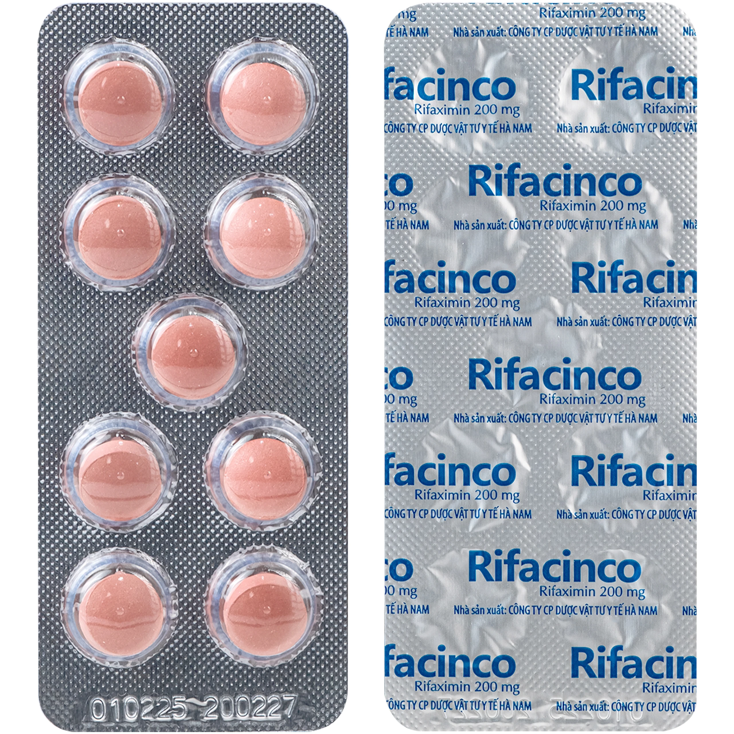 Thuốc Rifacinco 200mg Hà Nam điều trị tiêu chảy du lịch do E. coli không xâm nhập (3 vỉ x 9 viên) 5