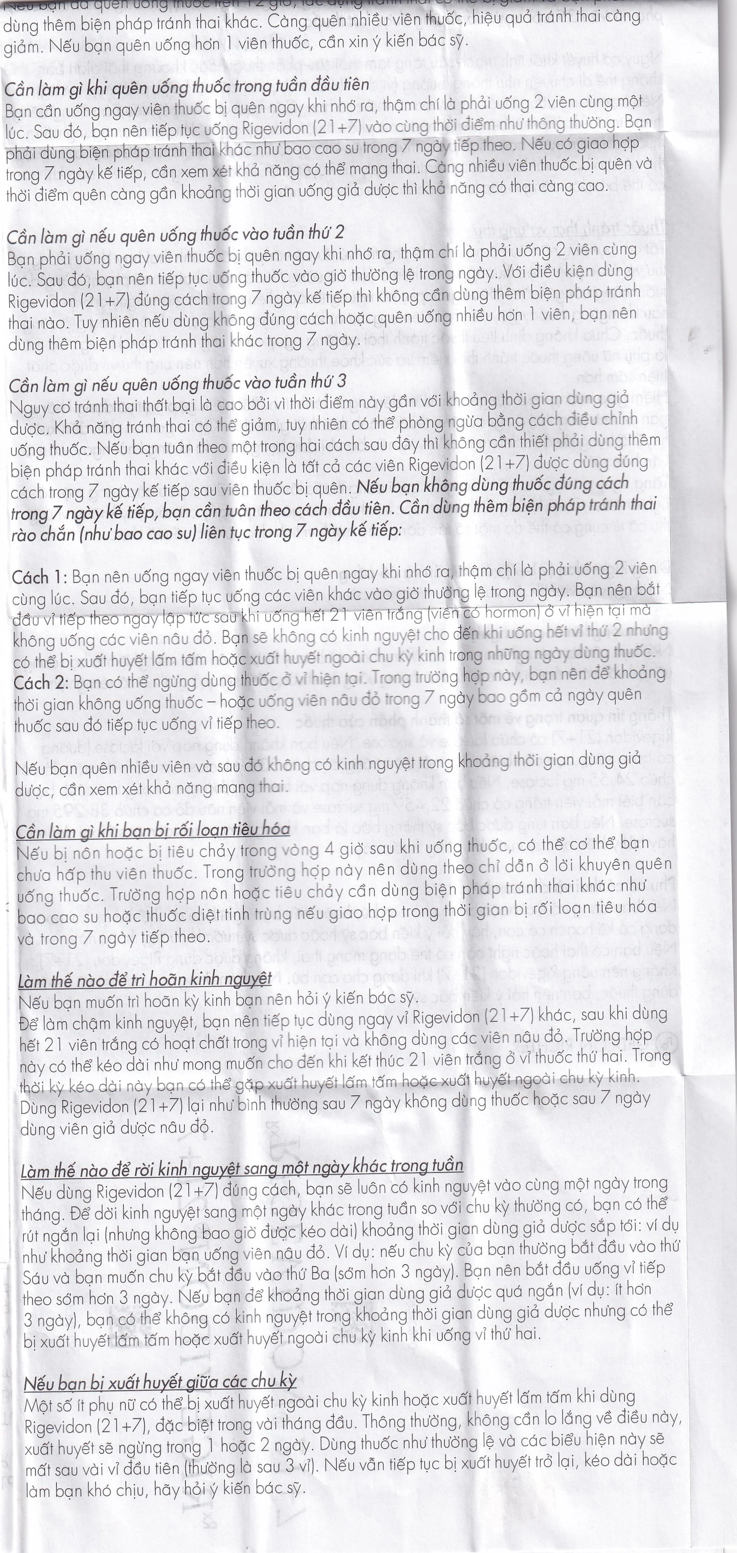 Thuốc Rigevidon 21+7 Gedeon dùng cho tránh thai (3 vỉ x 28 viên) 