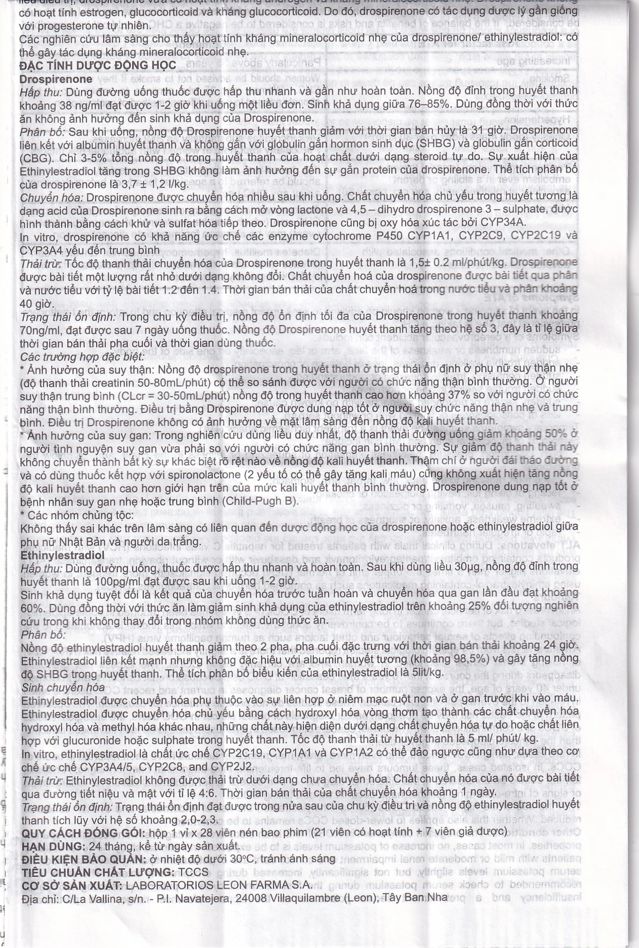 Thuốc Rosepire 3mg/0,02mg Exeltis tím dùng để tránh thai (1 vỉ x 28 viên)