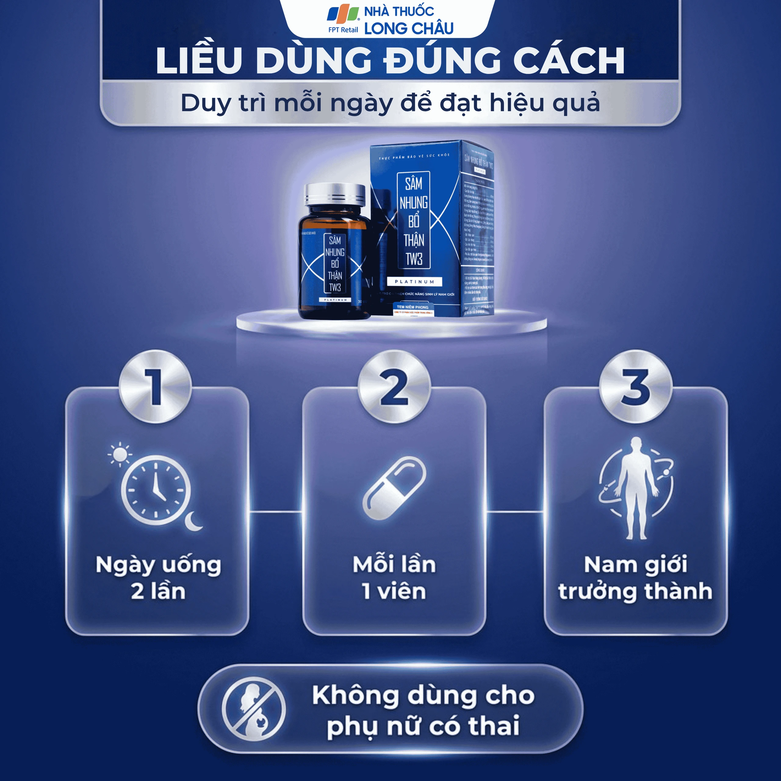 Viên uống bổ Thận tráng dương TW3 Platinum (30 viên) 5