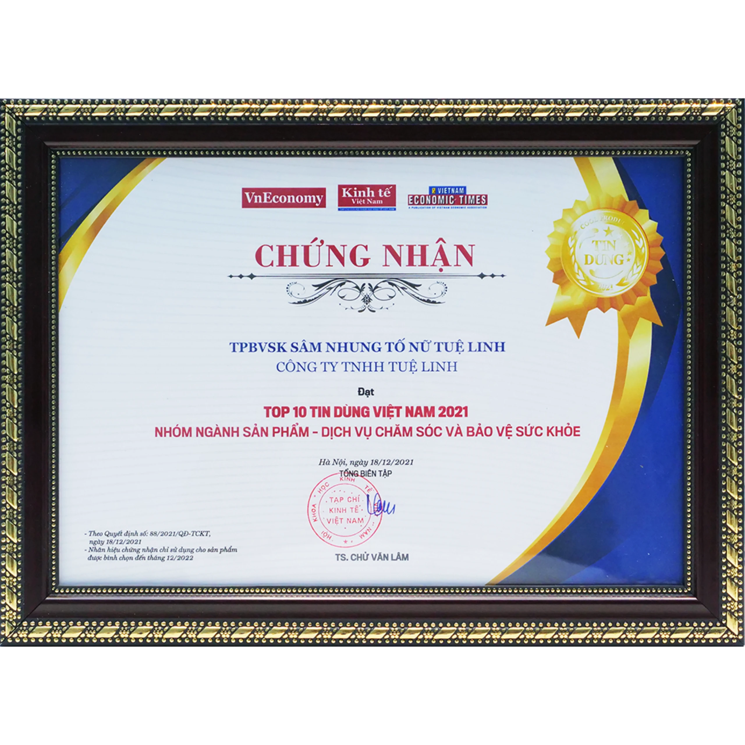 Viên hỗ trợ tăng cường nội tiết tố nữ Sâm Nhung Tố Nữ Tuệ Linh (30 viên) 6