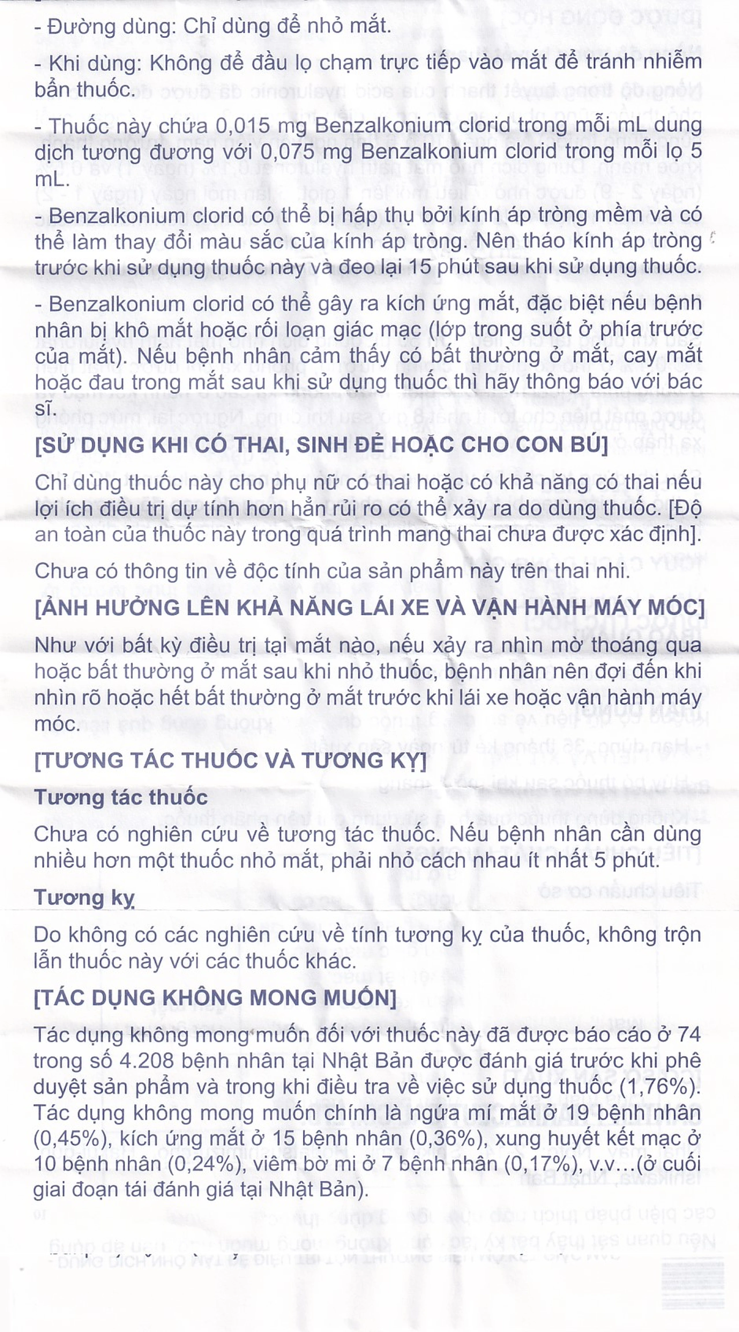 Thuốc nhỏ mắt Sanlein 0.1% Santen hỗ trợ điều trị rối loạn biểu mô kết giác mạc (5ml)