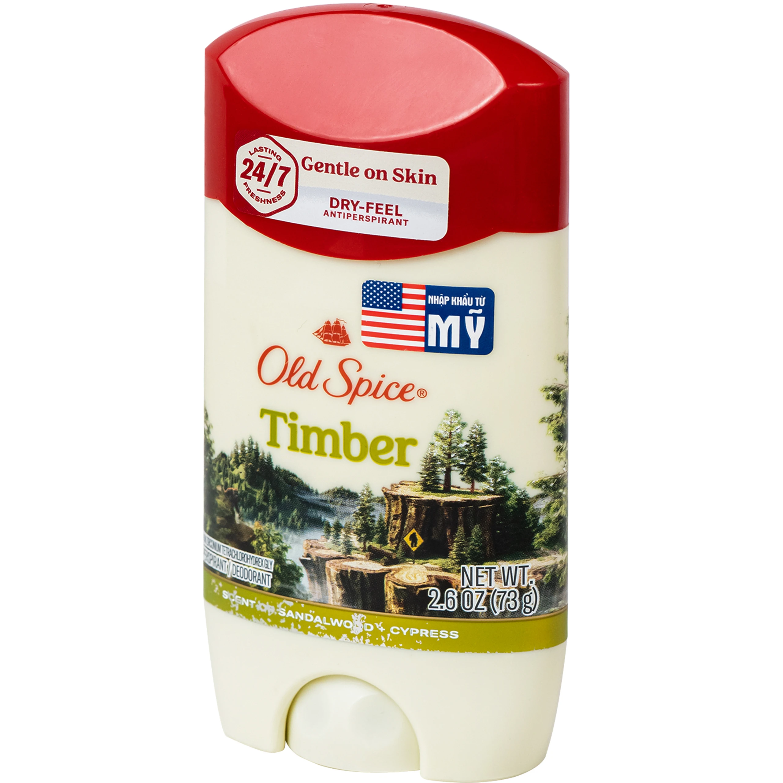 Sáp khử mùi và giảm tiết mồ hôi Nam Old Spice Timber hương gỗ tự nhiên 73g 3