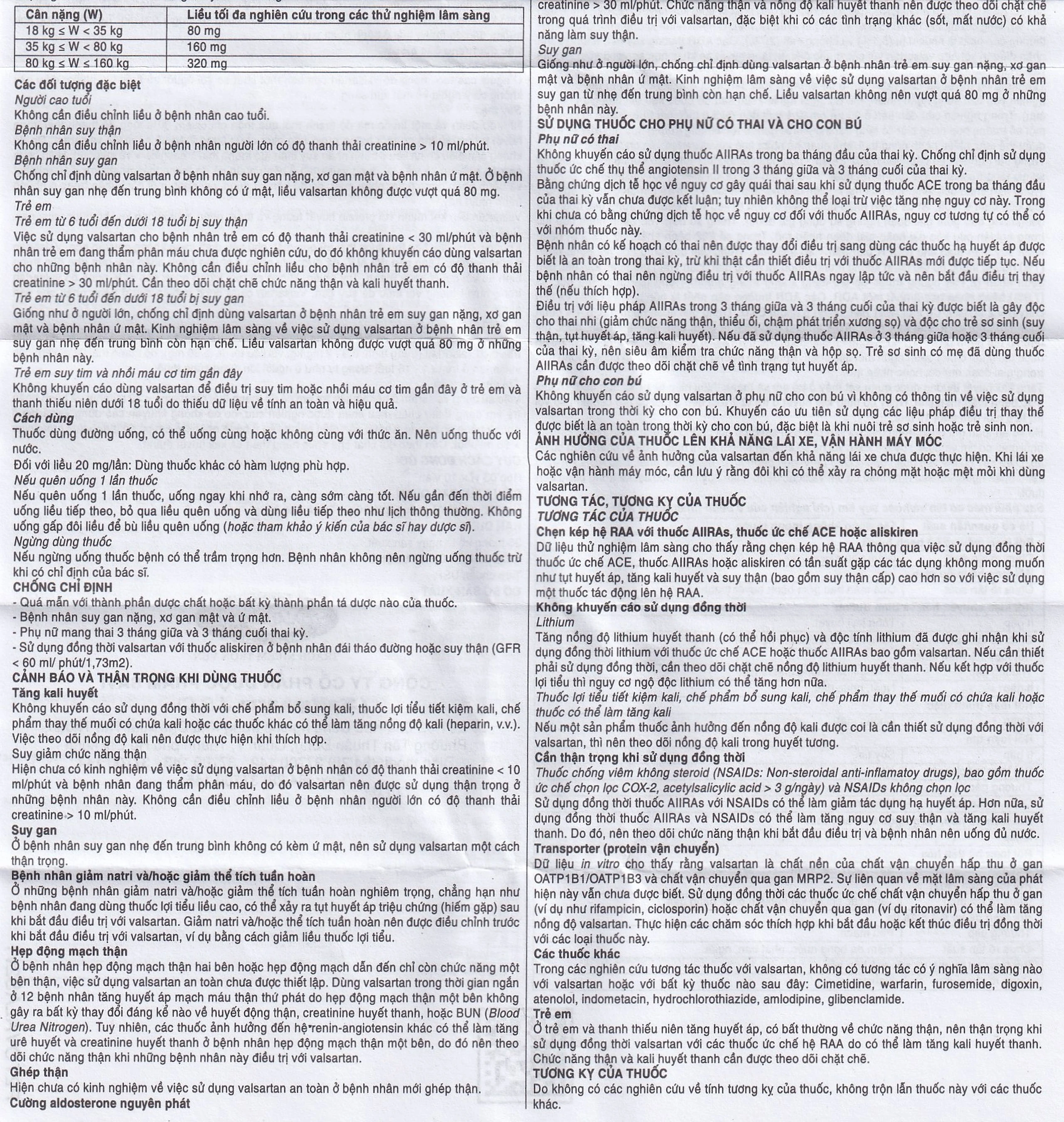 Thuốc SaVi Valsartan 40mg Savipharm điều trị nhồi máu cơ tim, suy tim và tăng huyết áp (3 vỉ x 10 viên)