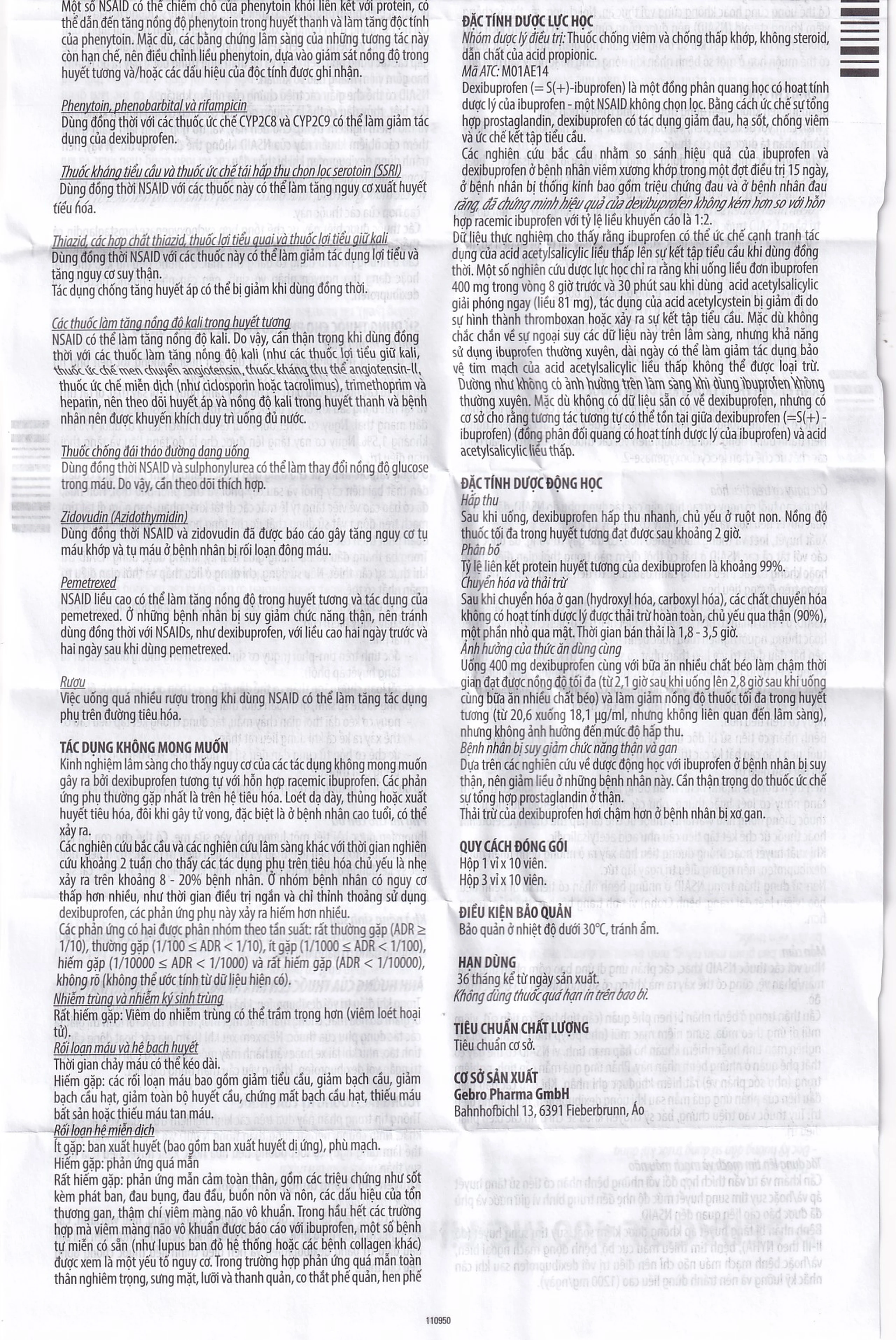 Thuốc Seractil 400mg điều trị viêm xương khớp , đau bụng hành kinh (3 vỉ x 10 viên)