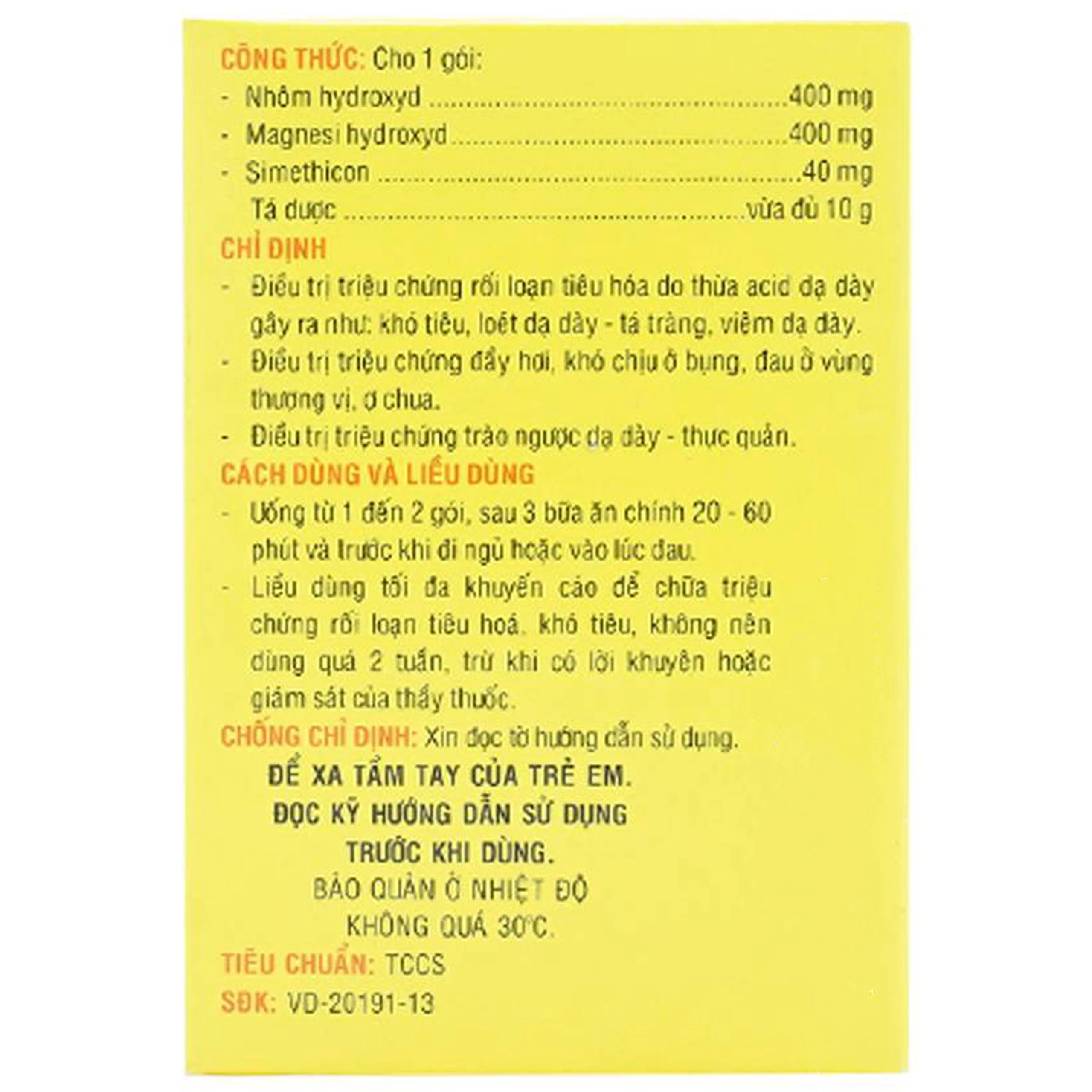 Thuốc Simelox Pharmedic điều trị rối loạn tiêu hóa (10 gói x 10g)