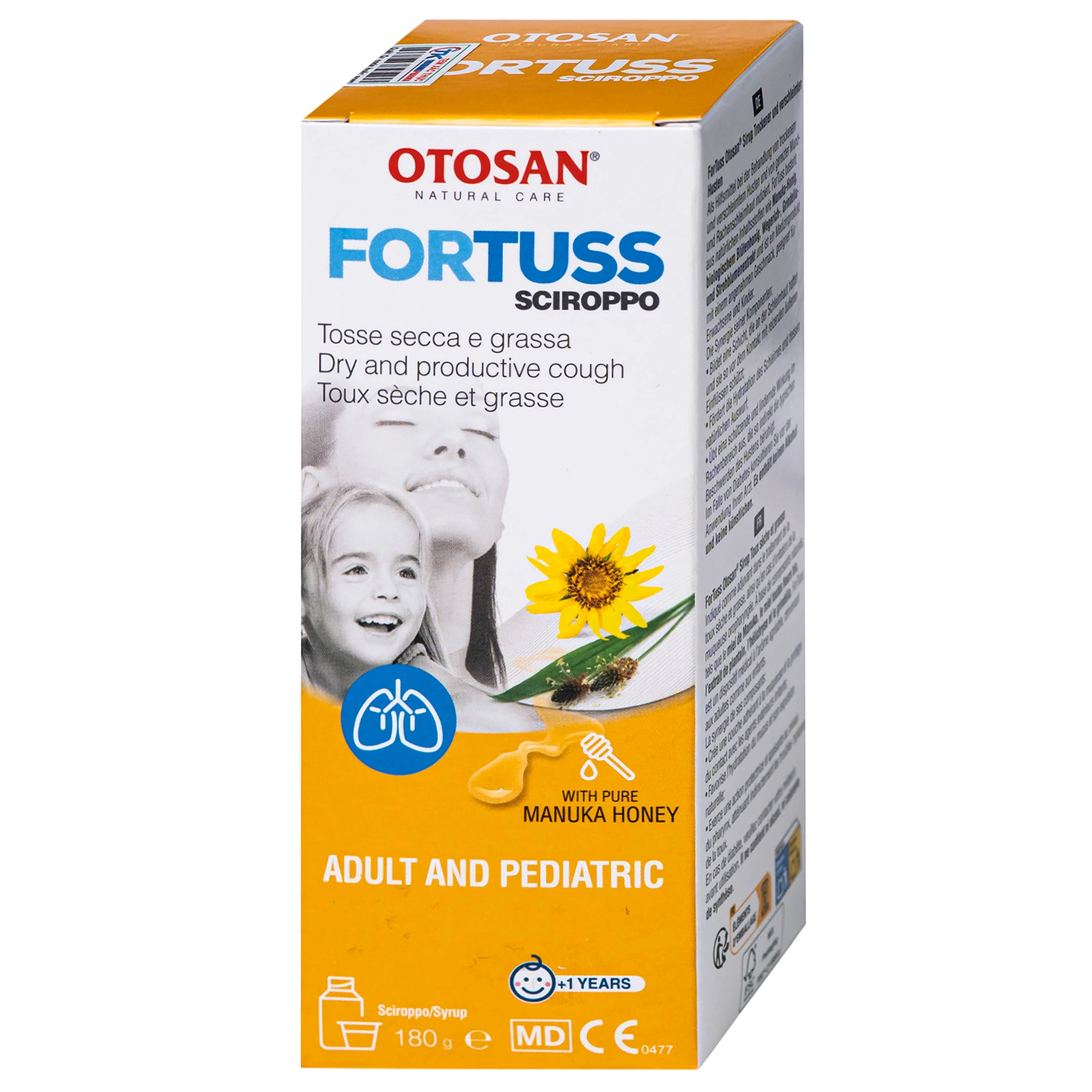 Siro ho Fortuss Otosan 180g hỗ trợ làm dịu cơn ho hiệu quả, bảo vệ niêm mạc 6