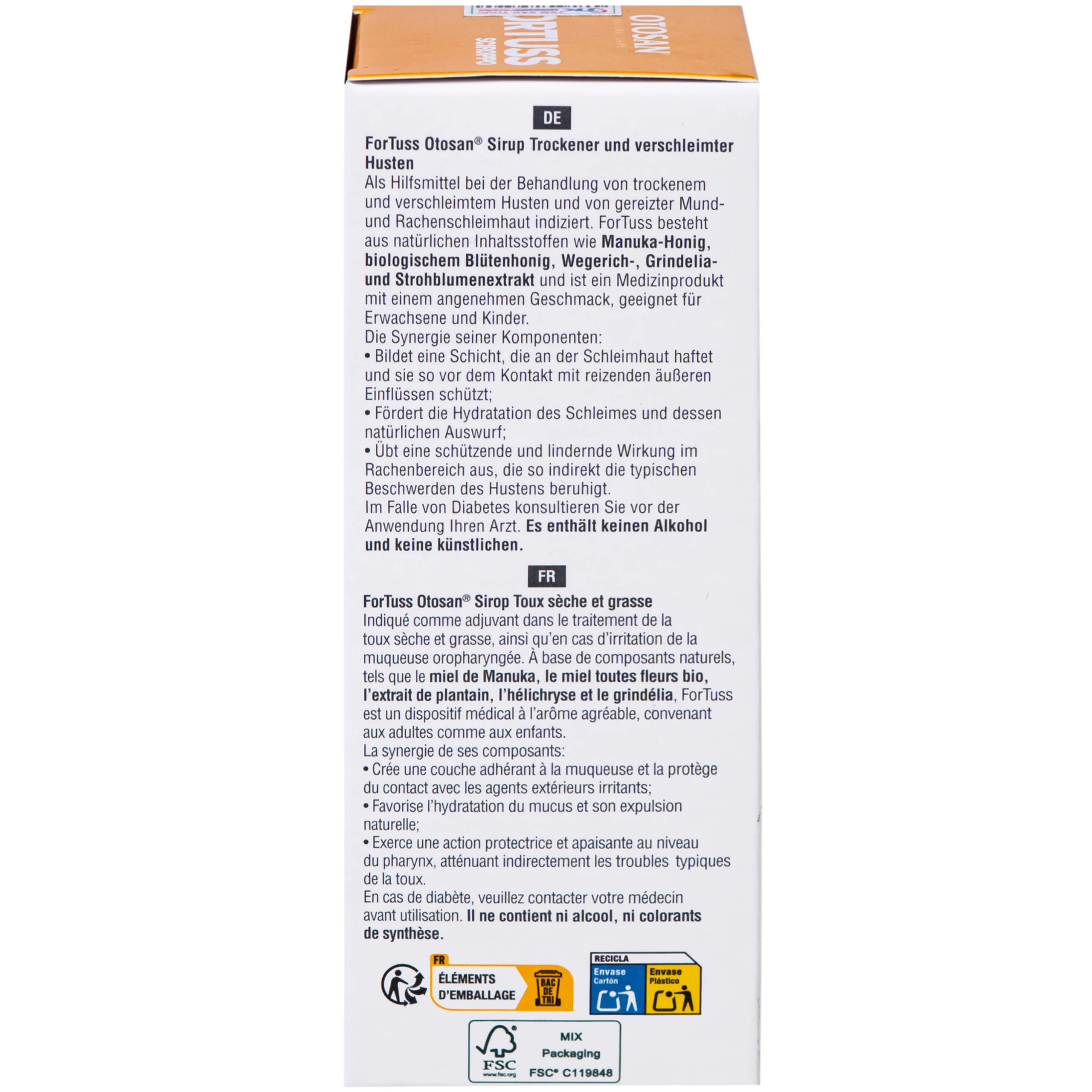 Siro ho Fortuss Otosan 180g hỗ trợ làm dịu cơn ho hiệu quả, bảo vệ niêm mạc 9