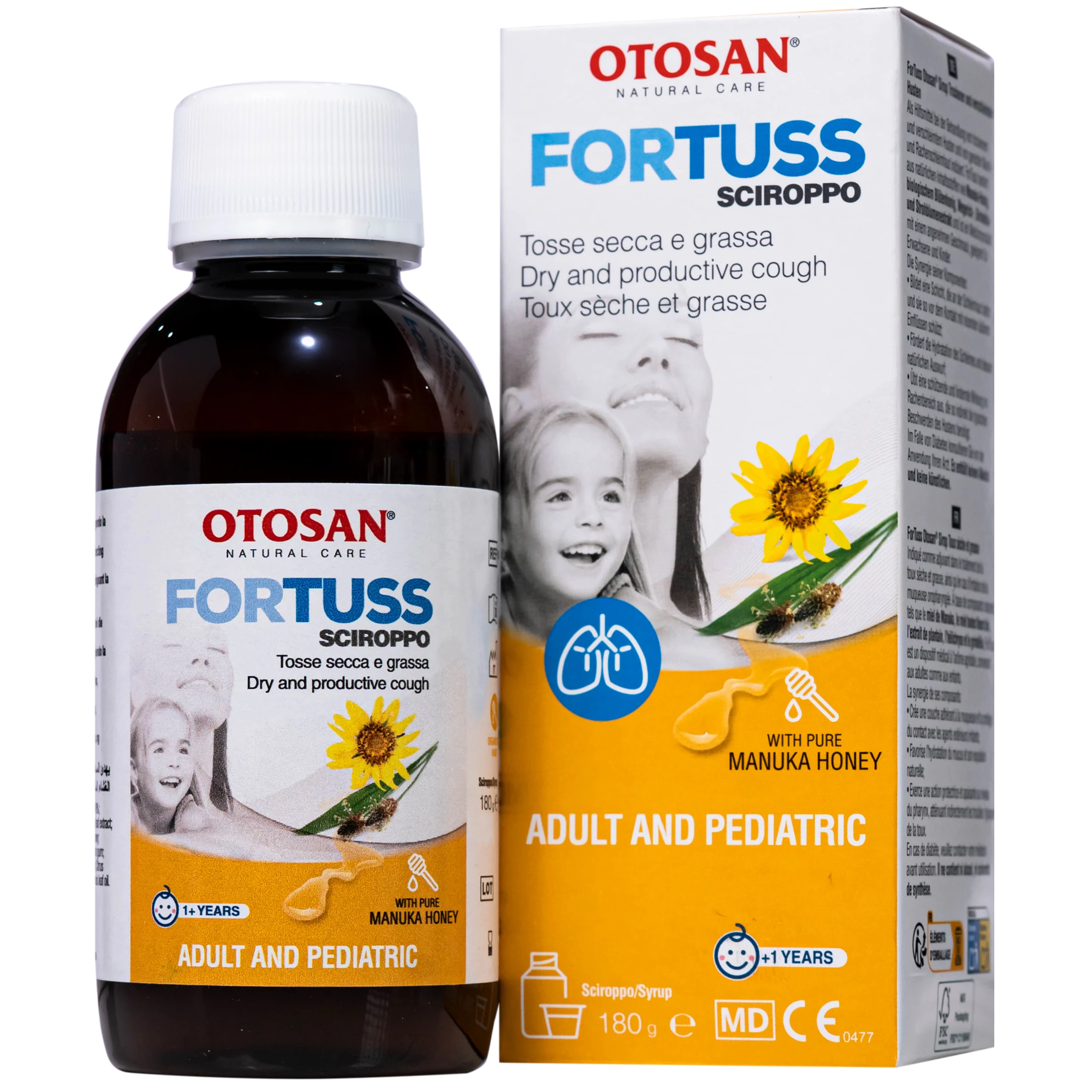 Siro ho Fortuss Otosan 180g hỗ trợ làm dịu cơn ho hiệu quả, bảo vệ niêm mạc 1