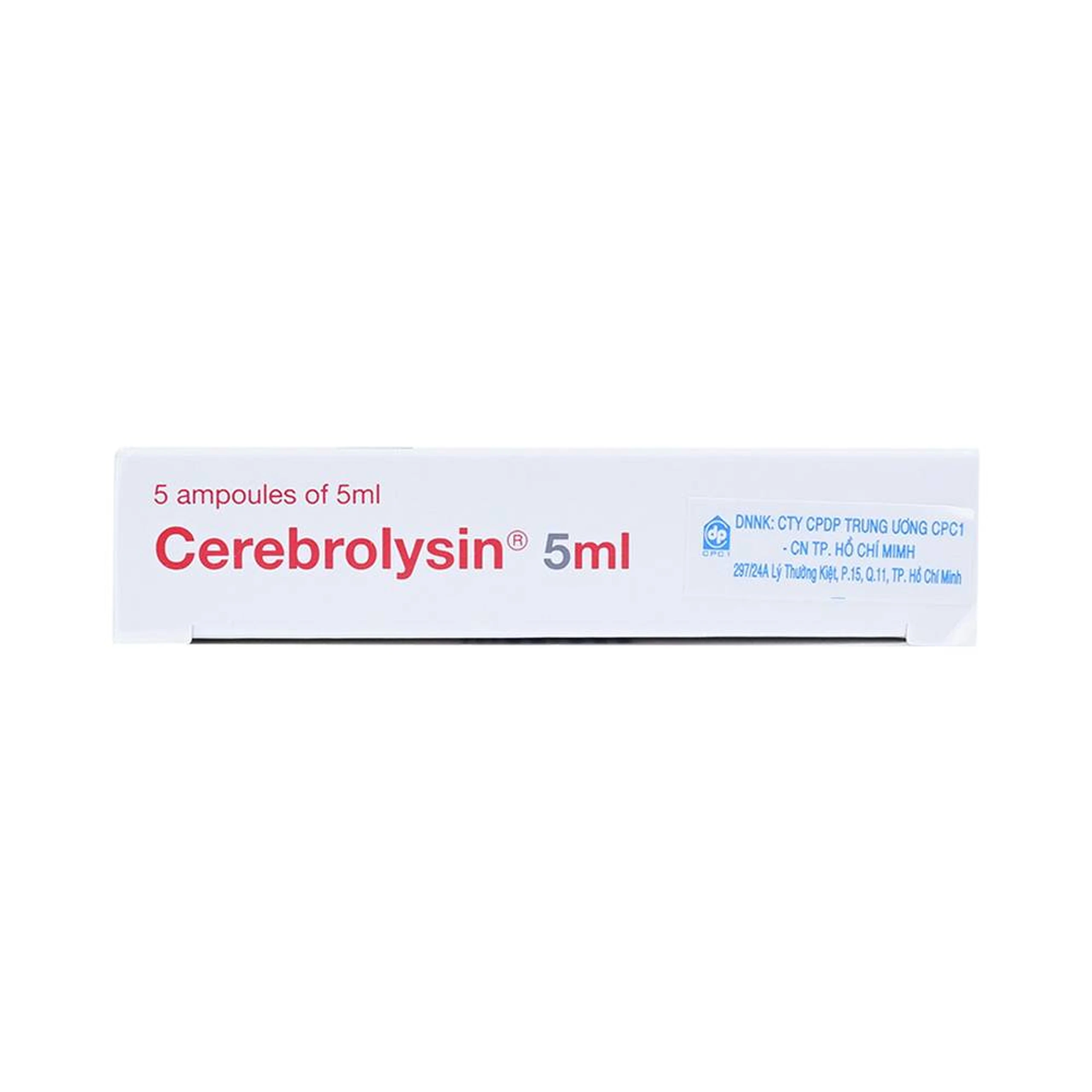 Thuốc tiêm Cerebrolysin 5ml điều trị rối loạn trí nhớ, sa sút trí tuệ (1 vỉ x 5 ống x 5ml)