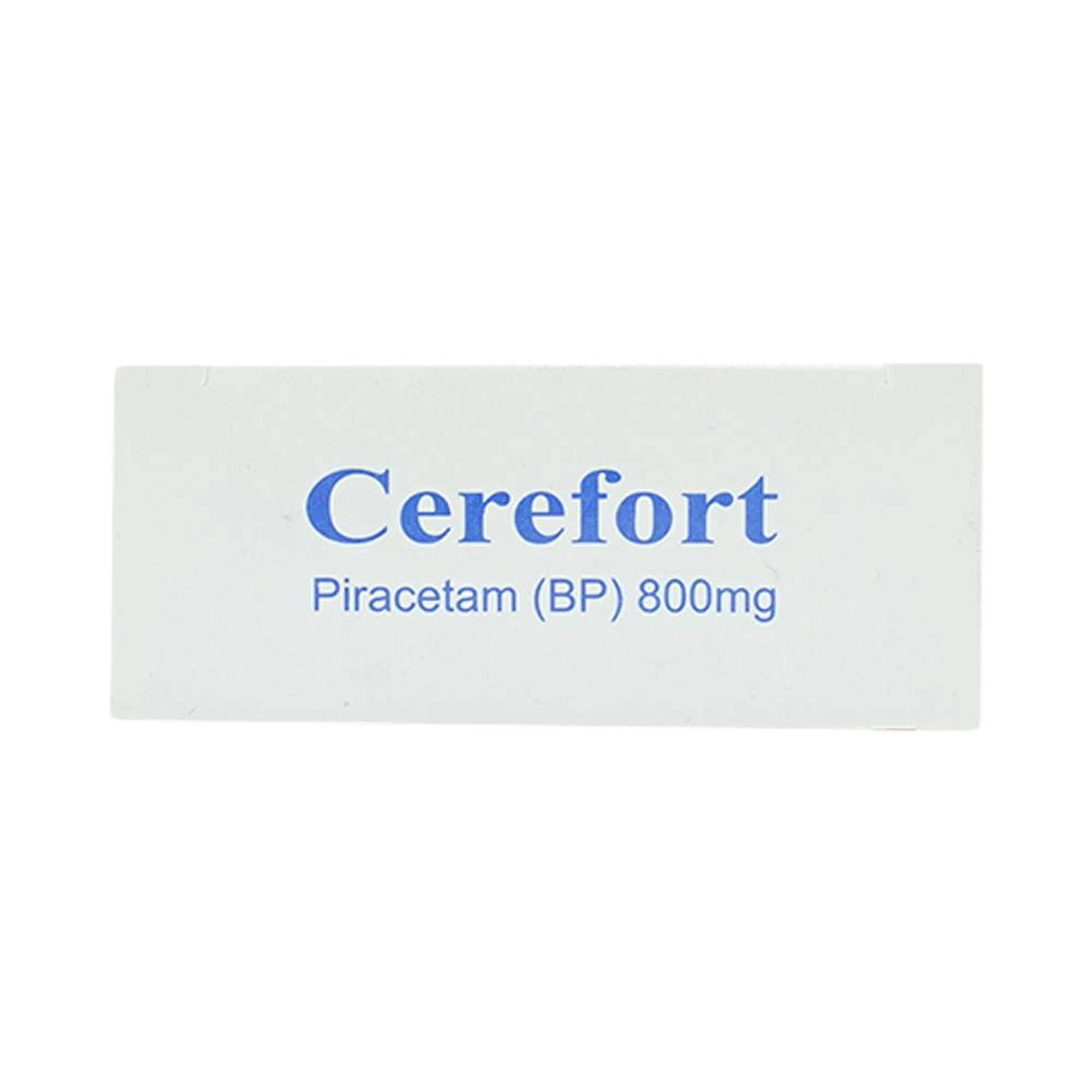 Thuốc Cerefort 800mg Unipharma điều trị chứng chóng mặt, suy giảm trí nhớ (3 vỉ x 10 viên)