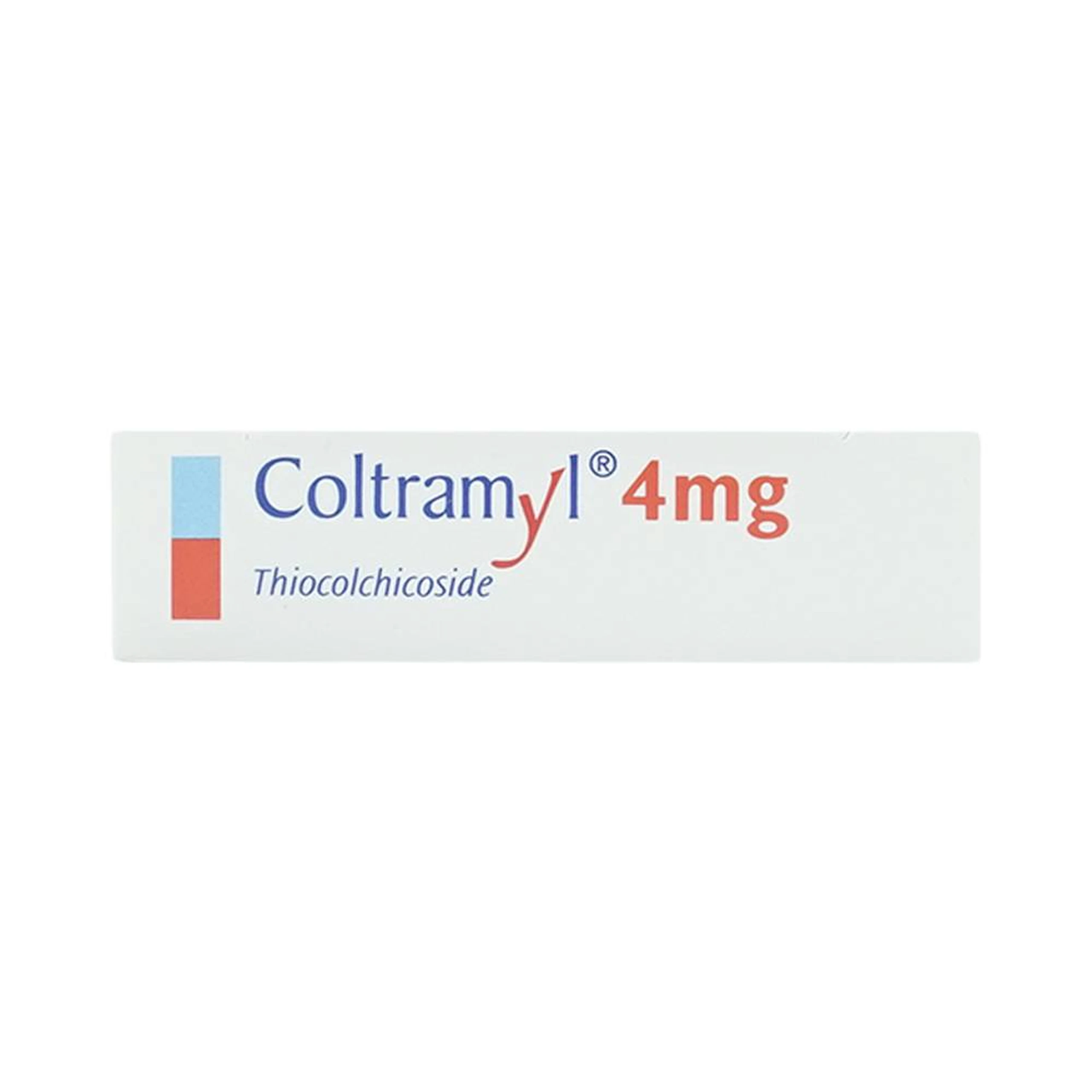 Thuốc Coltramyl 4mg Roussel điều trị hỗ trợ đau do co cứng cơ bắp cấp tính (1 vỉ x 12 viên)