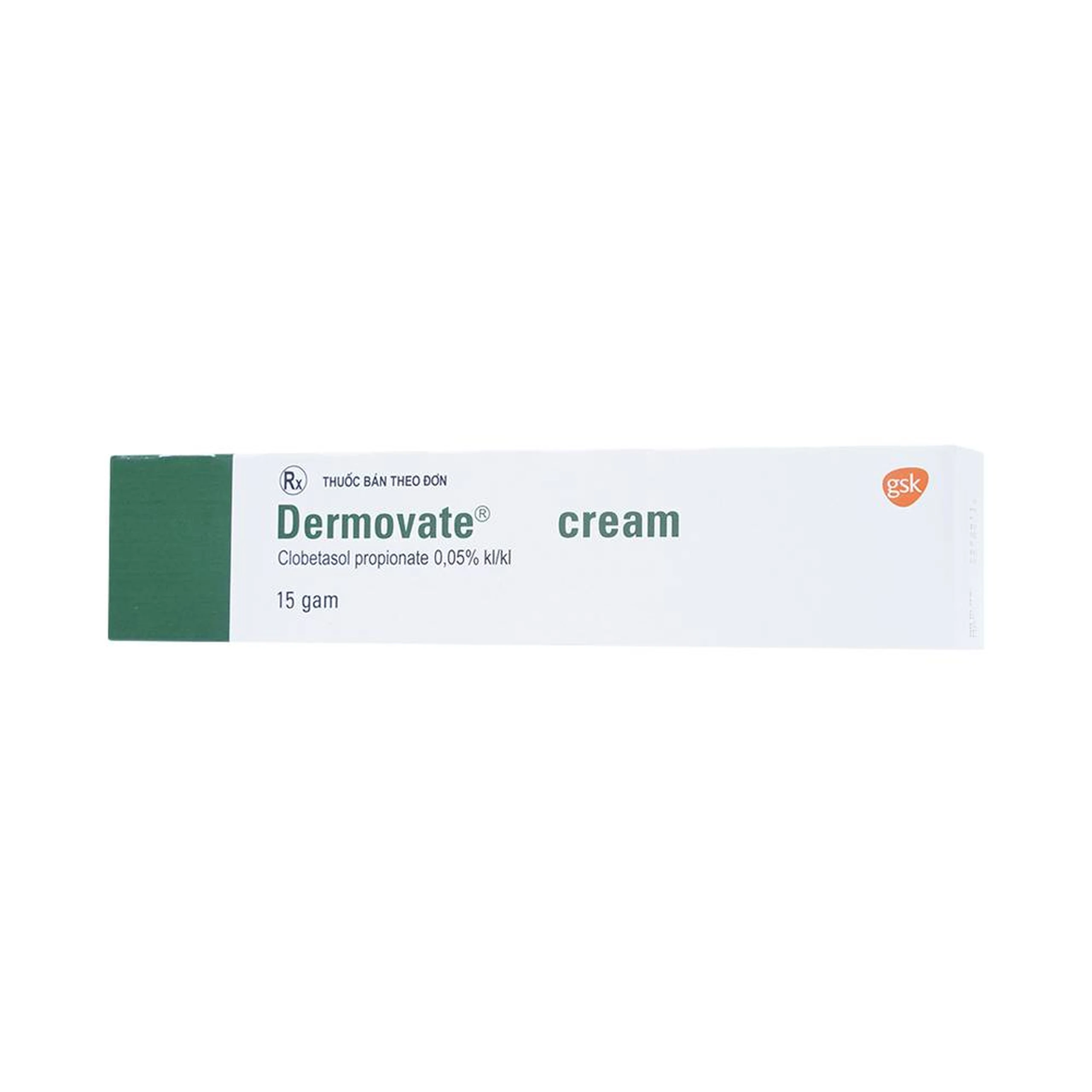 Kem bôi ngoài da Dermovate Cream GSK điều trị vẩy nến, viêm da, lichen phẳng (15g)