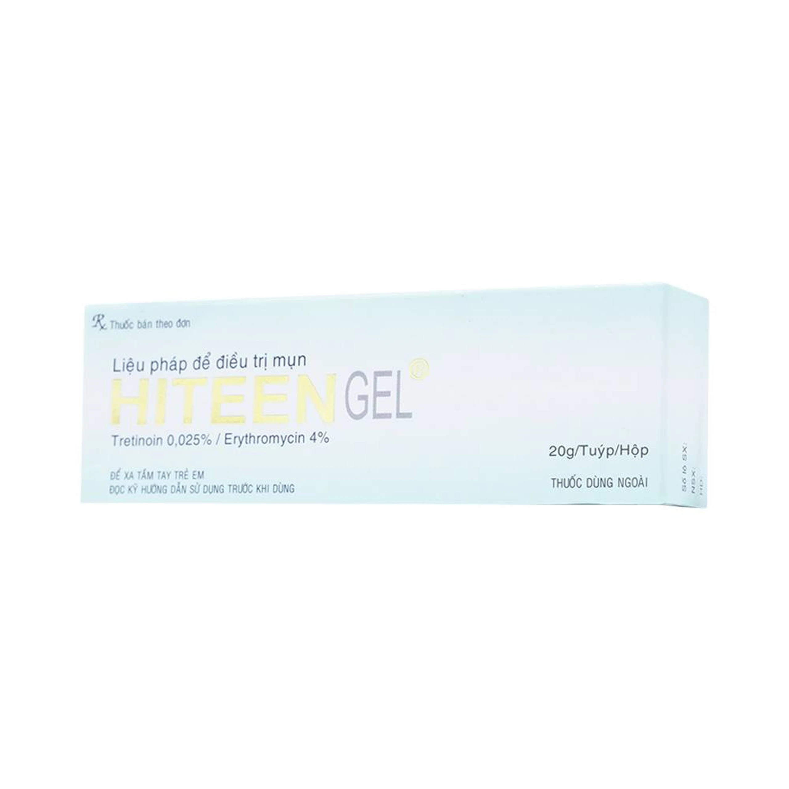 Gel bôi da Hiteen Phil điều trị mụn trứng cá dạng vi u nang hoặc kèm viêm, mụn trứng cá mủ sần (20g)