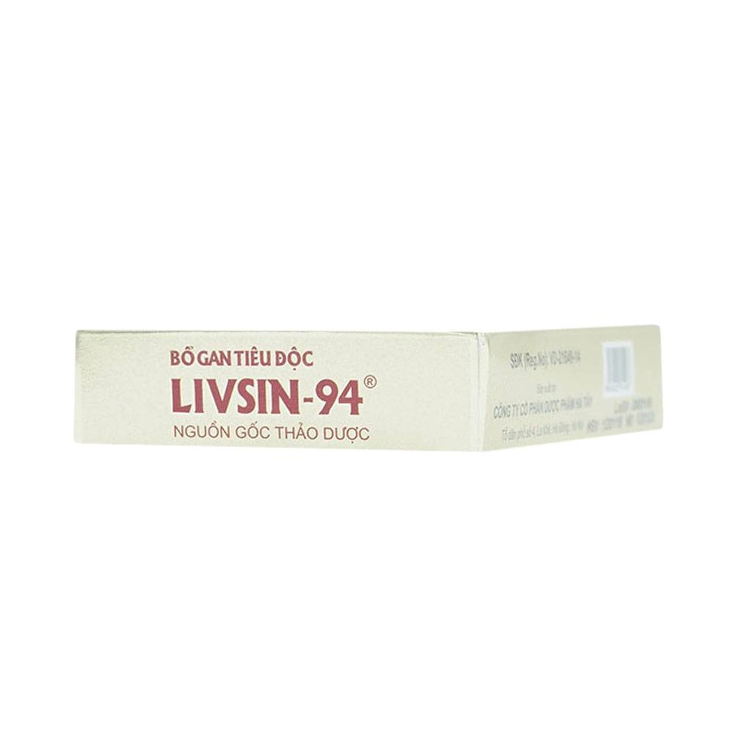 Viên nén Livsin-94 Hà Tây điều trị viêm gan cấp và mãn tính, suy gan (2 vỉ x 20 viên)