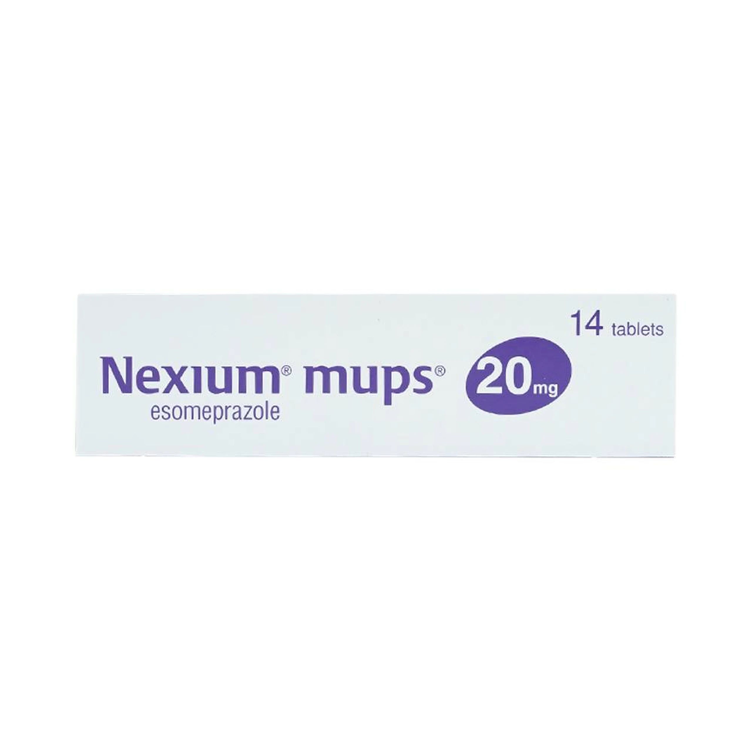 Viên nén Nexium Mups 20mg AstraZeneca điều trị trào ngược dạ dày - thực quản, loét dạ dày (2 vỉ x 7 viên)