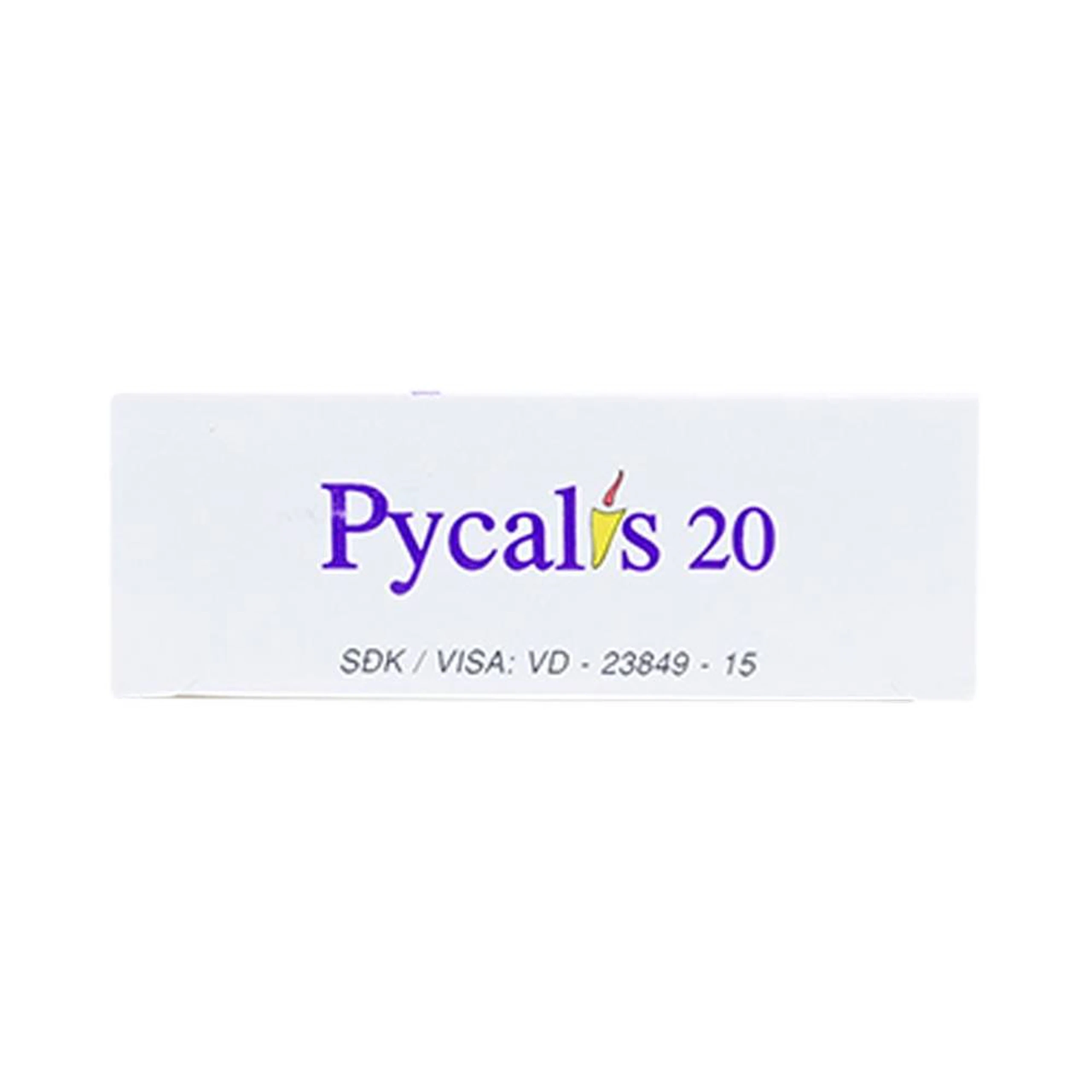 Thuốc Pycalis 20 Pymepharco điều trị hỗ trợ rối loạn cương dương (1 vỉ x 1 viên)