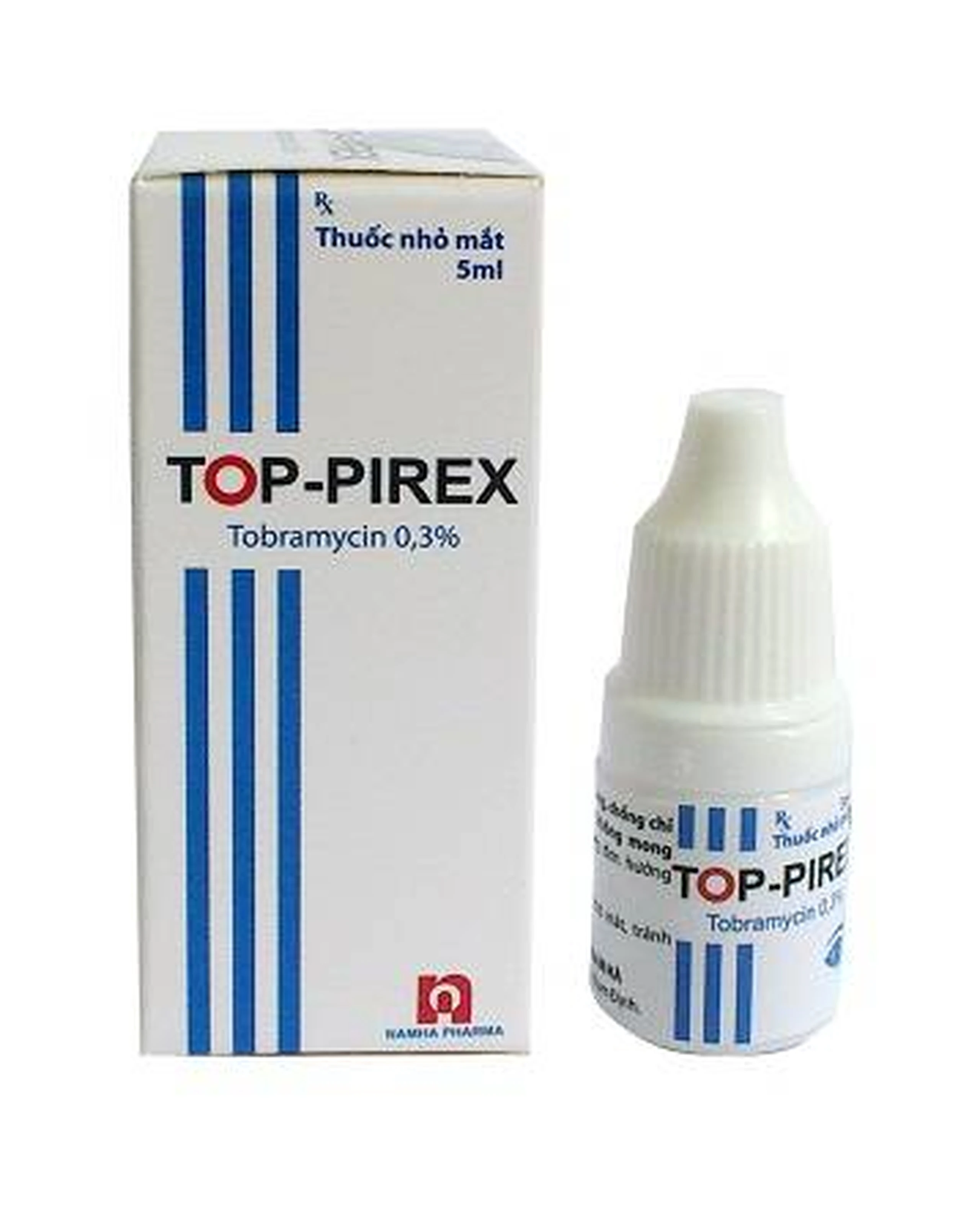 Thuốc nhỏ mắt Top-Pirex Nam Hà điều trị nhiễm khuẩn mắt (5ml) 1