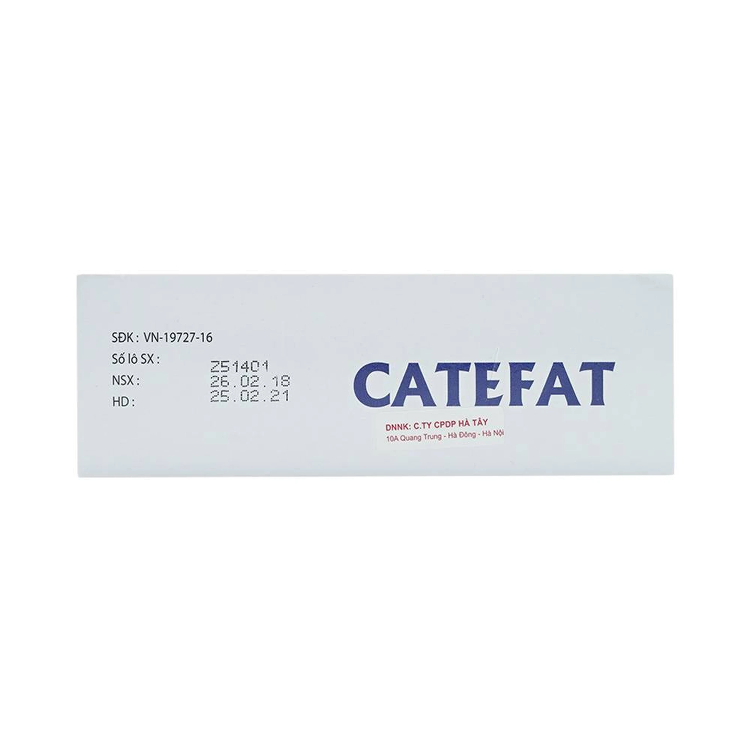 Dung dịch uống Catefat Cho-A điều trị đau thắt ngực, nhồi máu cơ tim (20 ống x 10ml)