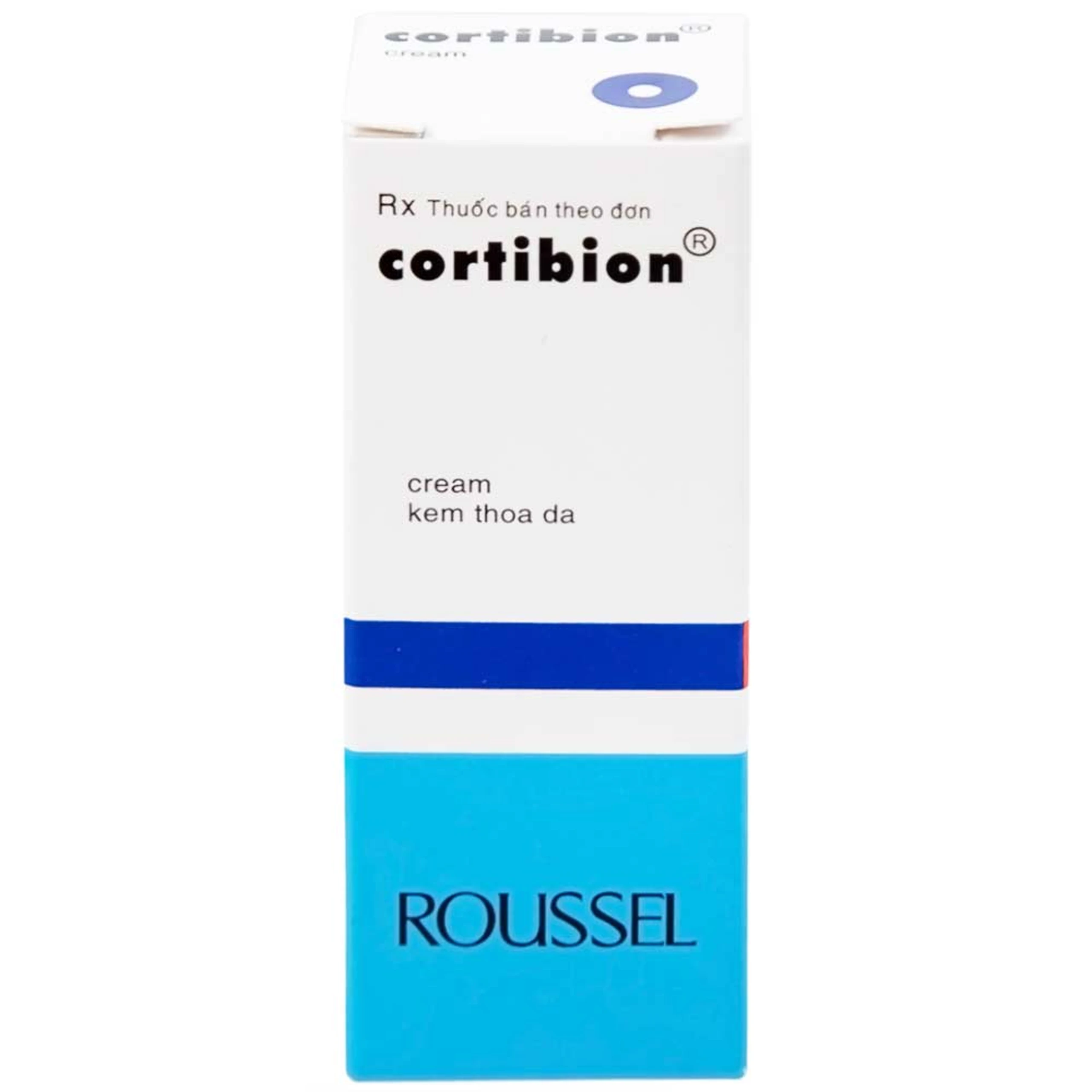 Kem thoa da Cortibion Roussel điều trị chàm, vết côn trùng cắn, viêm da tiếp xúc, viêm da dị ứng (8g)