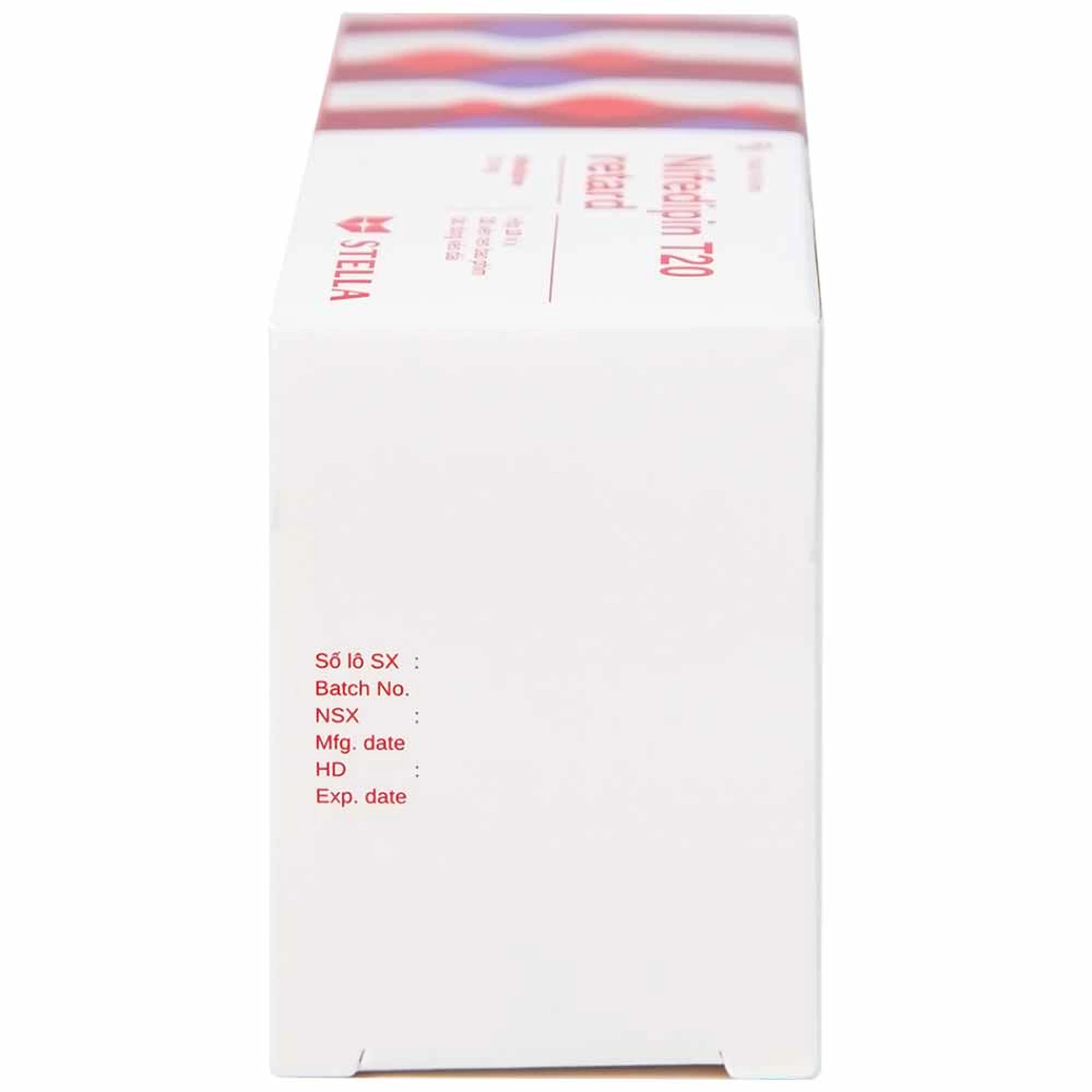 Viên nén Nifedipin T20 retard Stella dự phòng đau thắt ngực, điều trị tăng huyết áp (10 vỉ x 10 viên) 