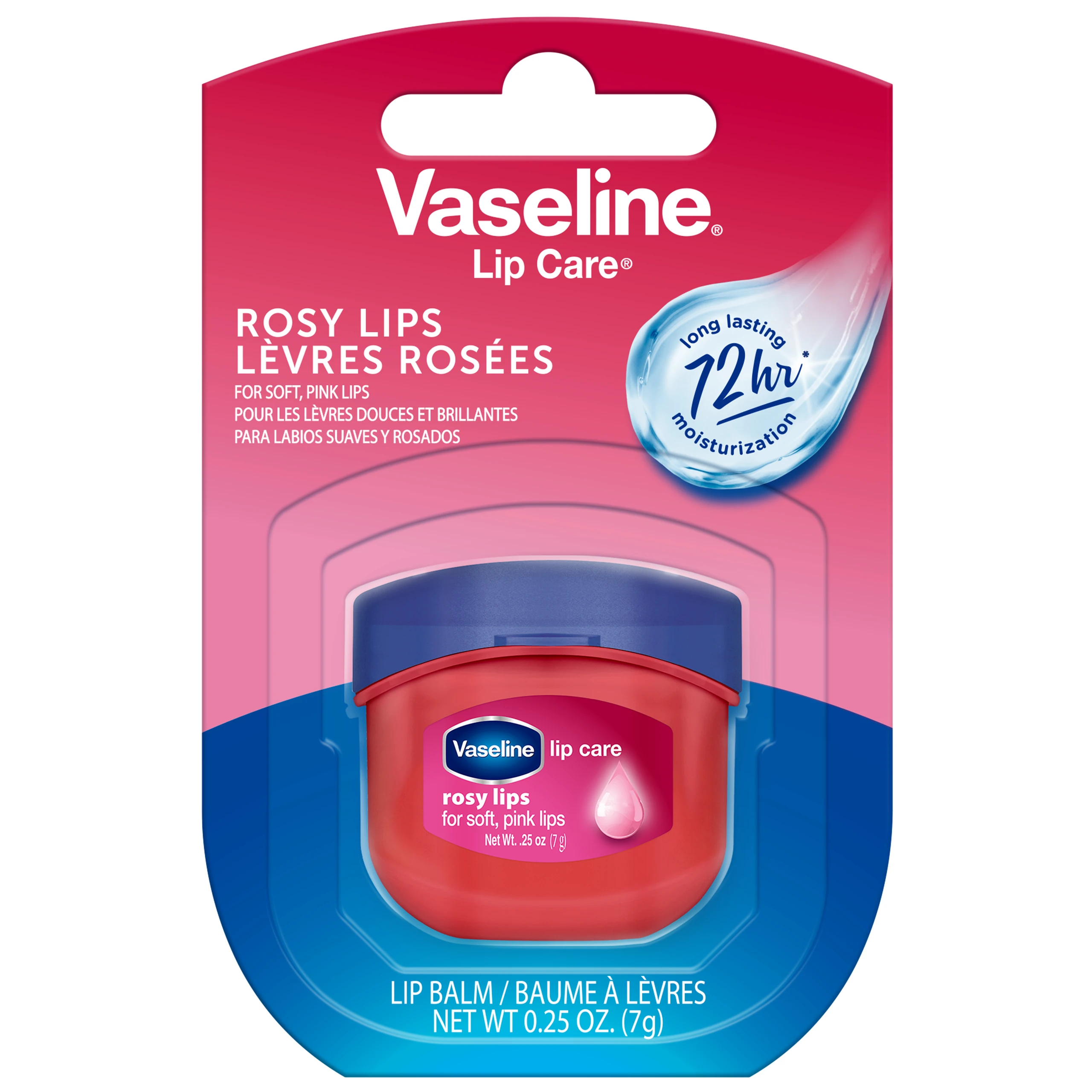 Son dưỡng môi Vaseline Lip hồng xinh dưỡng ẩm, màu hồng tự nhiên (7g) 1