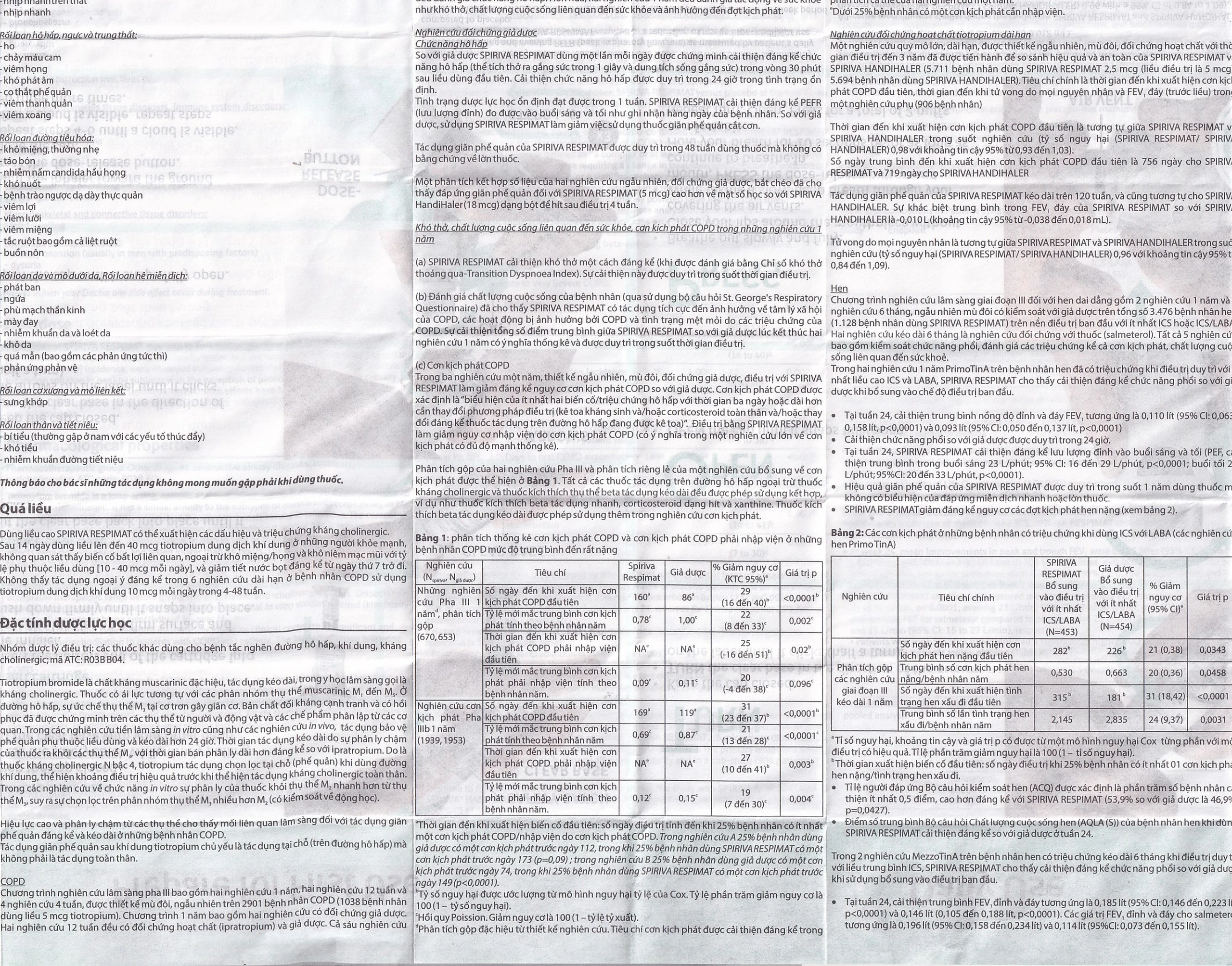 Bình xịt Spiriva Respimat Boehringer điều trị viêm phế quản mạn (30 liều)
