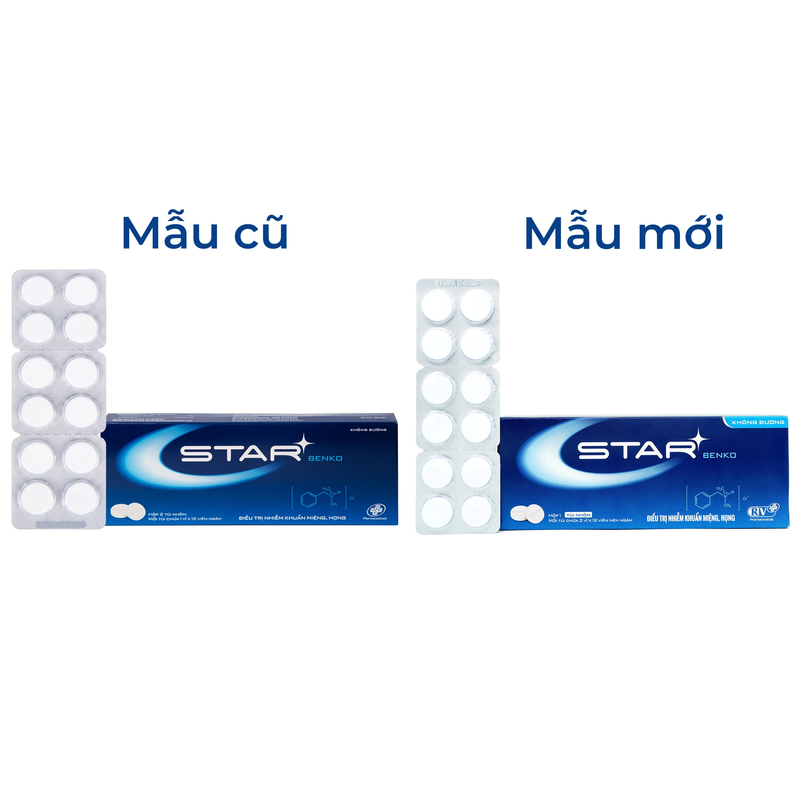 Viên ngậm Star Benko OPV điều trị nhiễm khuẩn miệng, họng (2 vỉ x 12 viên) 2