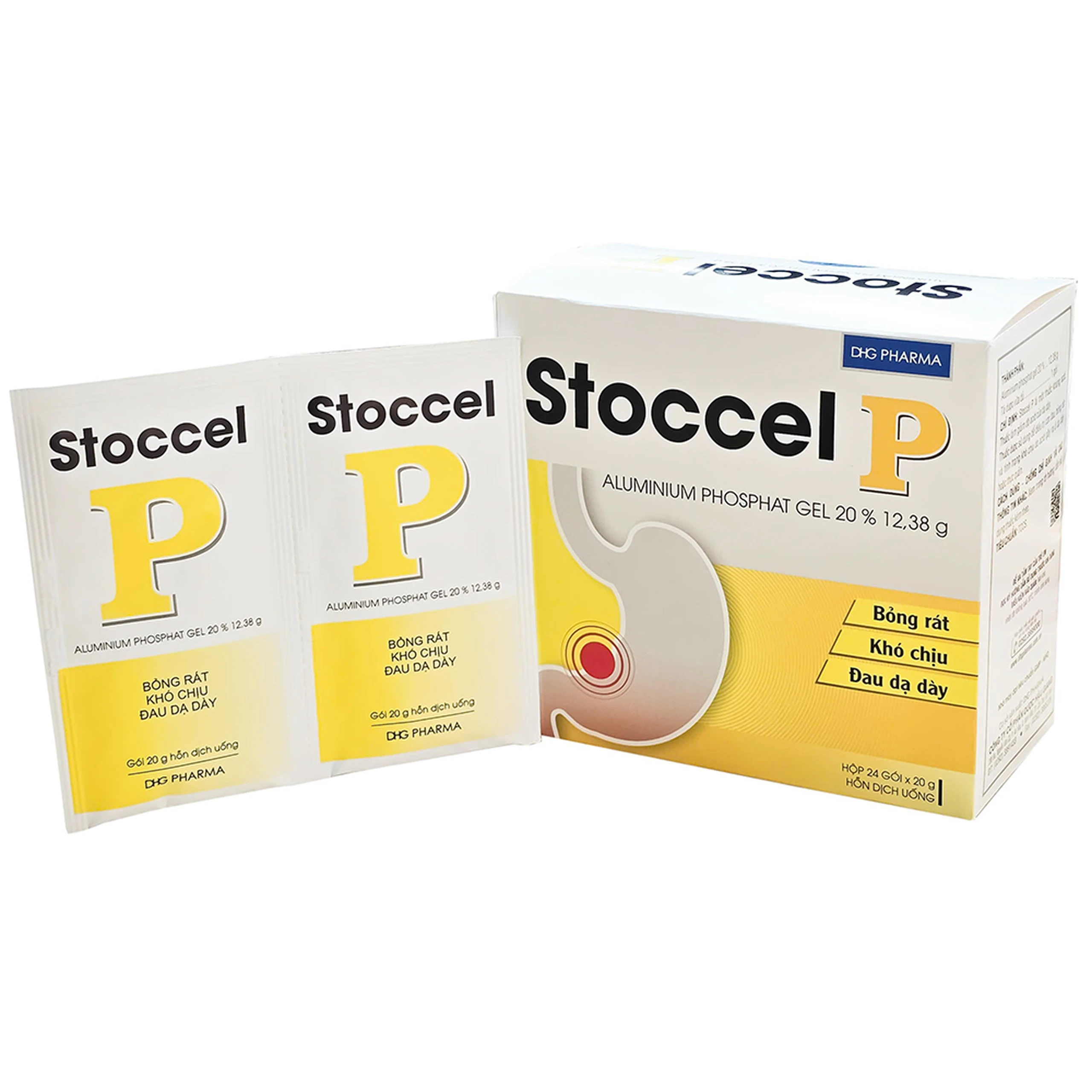 Hỗn dịch uống Stoccel P DHG điều trị viêm dạ dày cấp và mãn tính (24 gói x 20g)