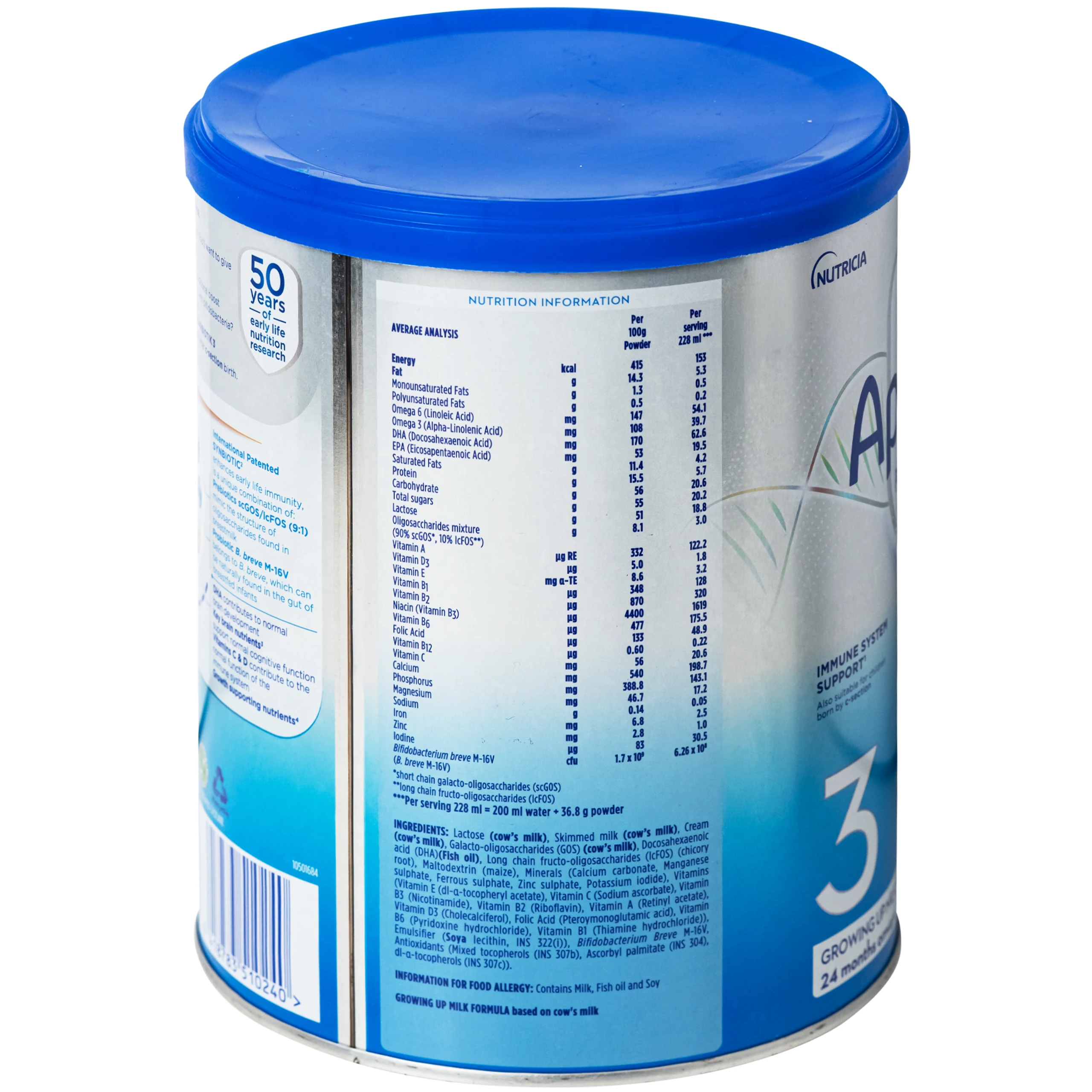 Sữa cho trẻ từ 24 tháng tuổi Aptamil Profutura Kid Cesarbiotik 3 Growing Up Milk Formula Nutricia (800g) 3