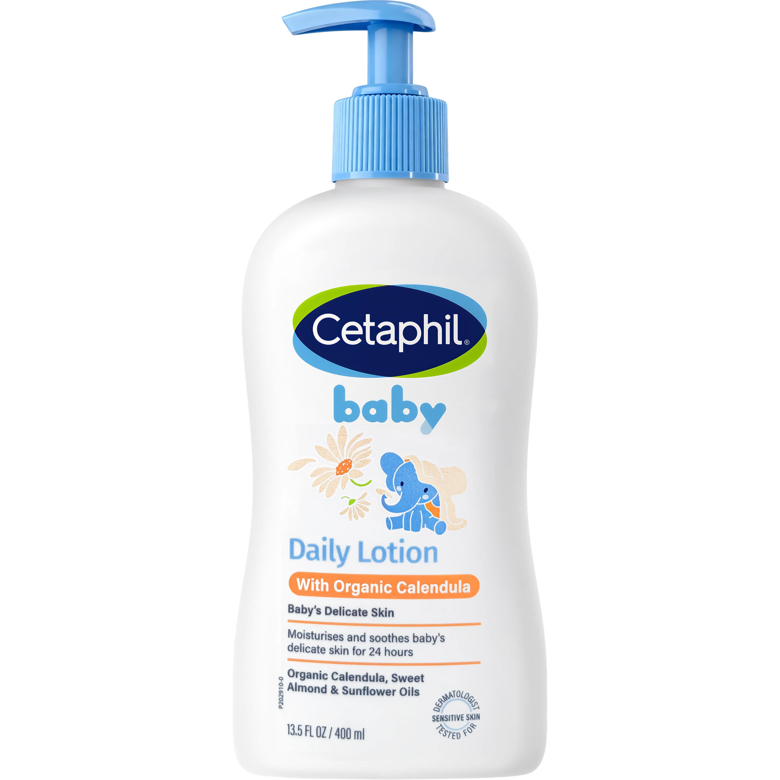 Sữa dưỡng da dành cho bé Cetaphil Baby Daily Lotion with Organic Calendula tinh chất hoa cúc giúp tăng cường dưỡng ẩm, bảo vệ da (400ml) 1