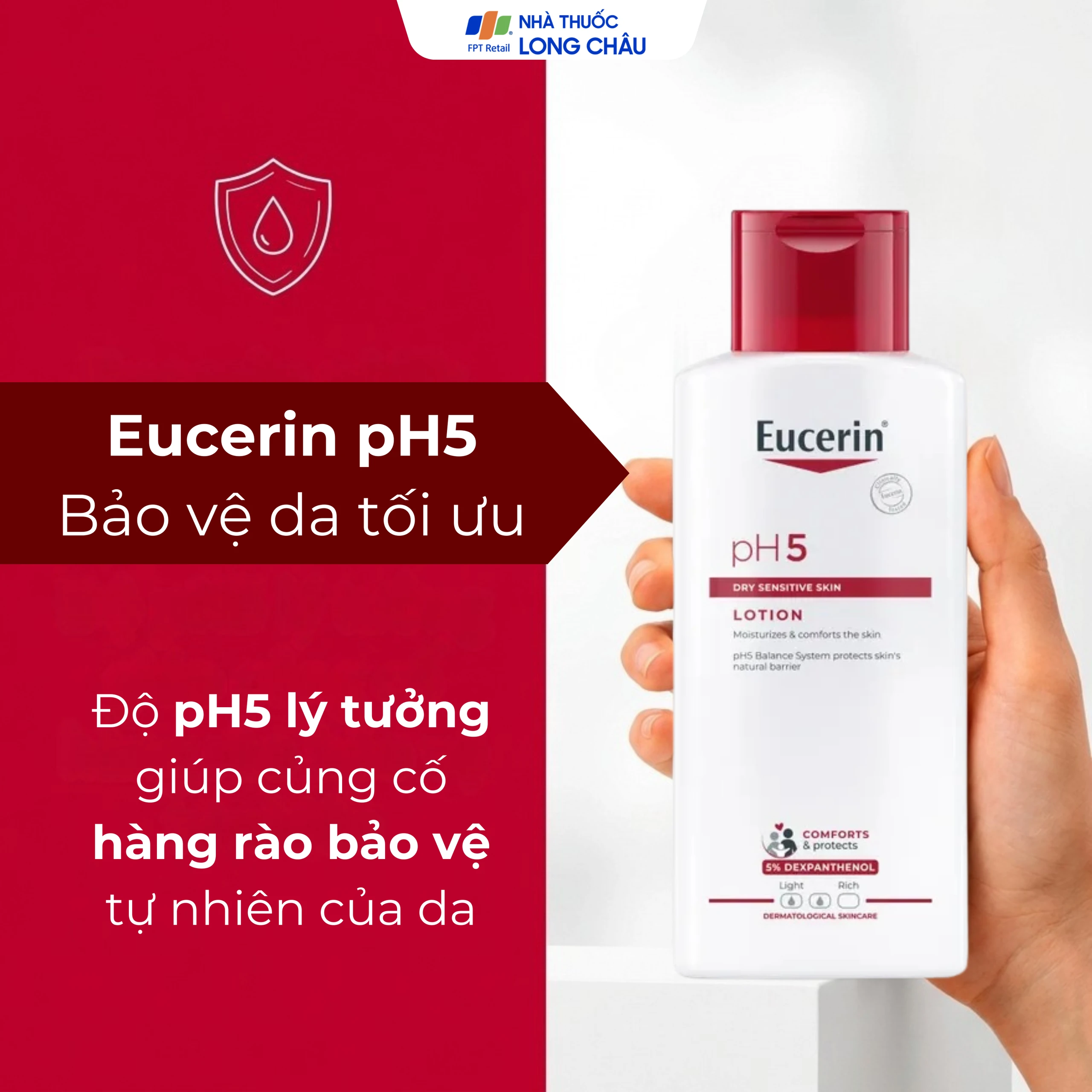 Sữa dưỡng thể cho da nhạy cảm Eucerin Ph5 Lotion 250ml