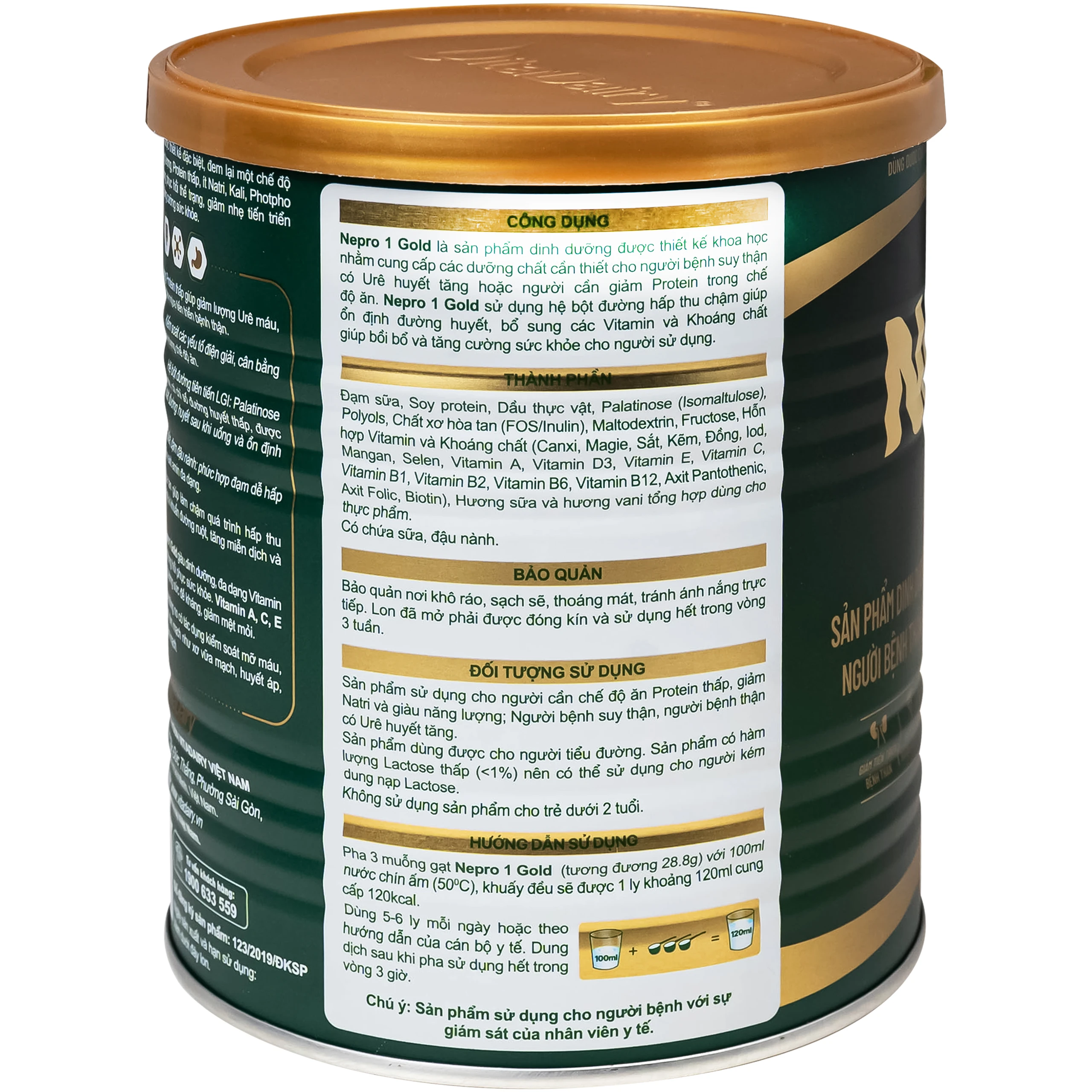Sữa hỗ trợ thận có ure Nepro 1 Gold (400g) 4