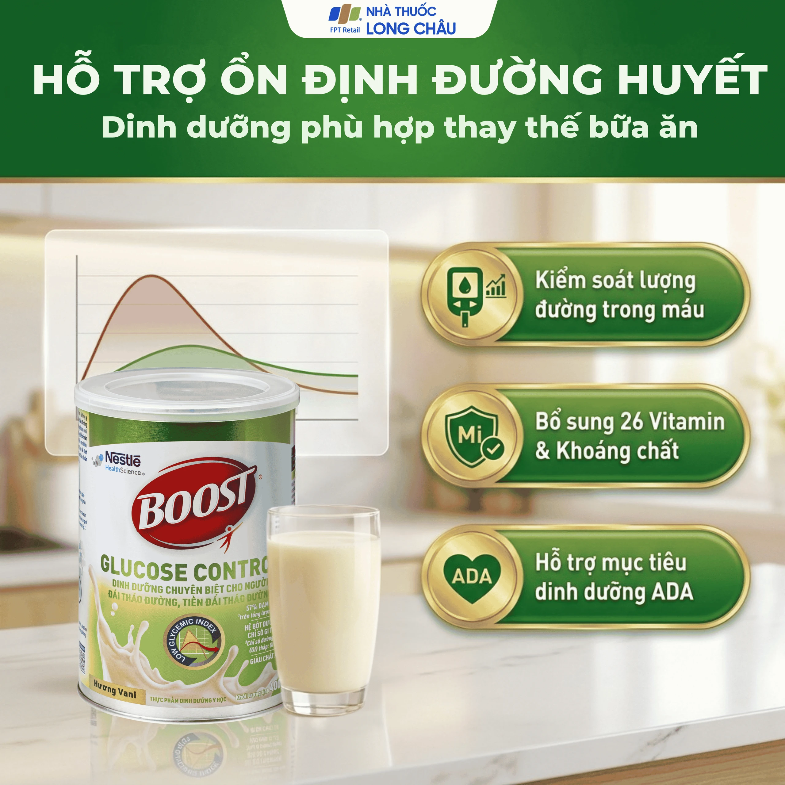 Sữa Boost Glucose Control Nestlé bổ sung dinh dưỡng cho người tiểu đường (400g) 4