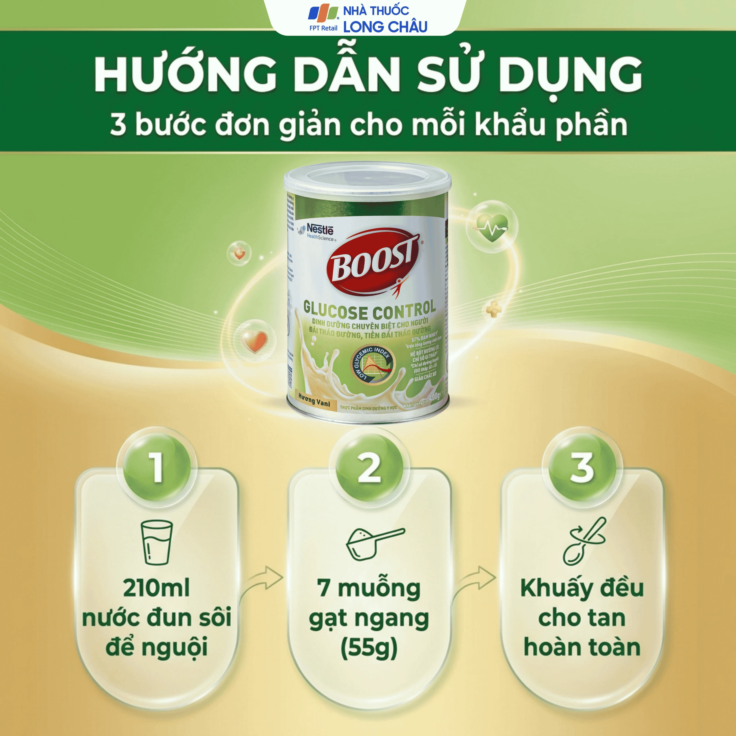 Sữa Boost Glucose Control Nestlé bổ sung dinh dưỡng cho người tiểu đường (400g) 5