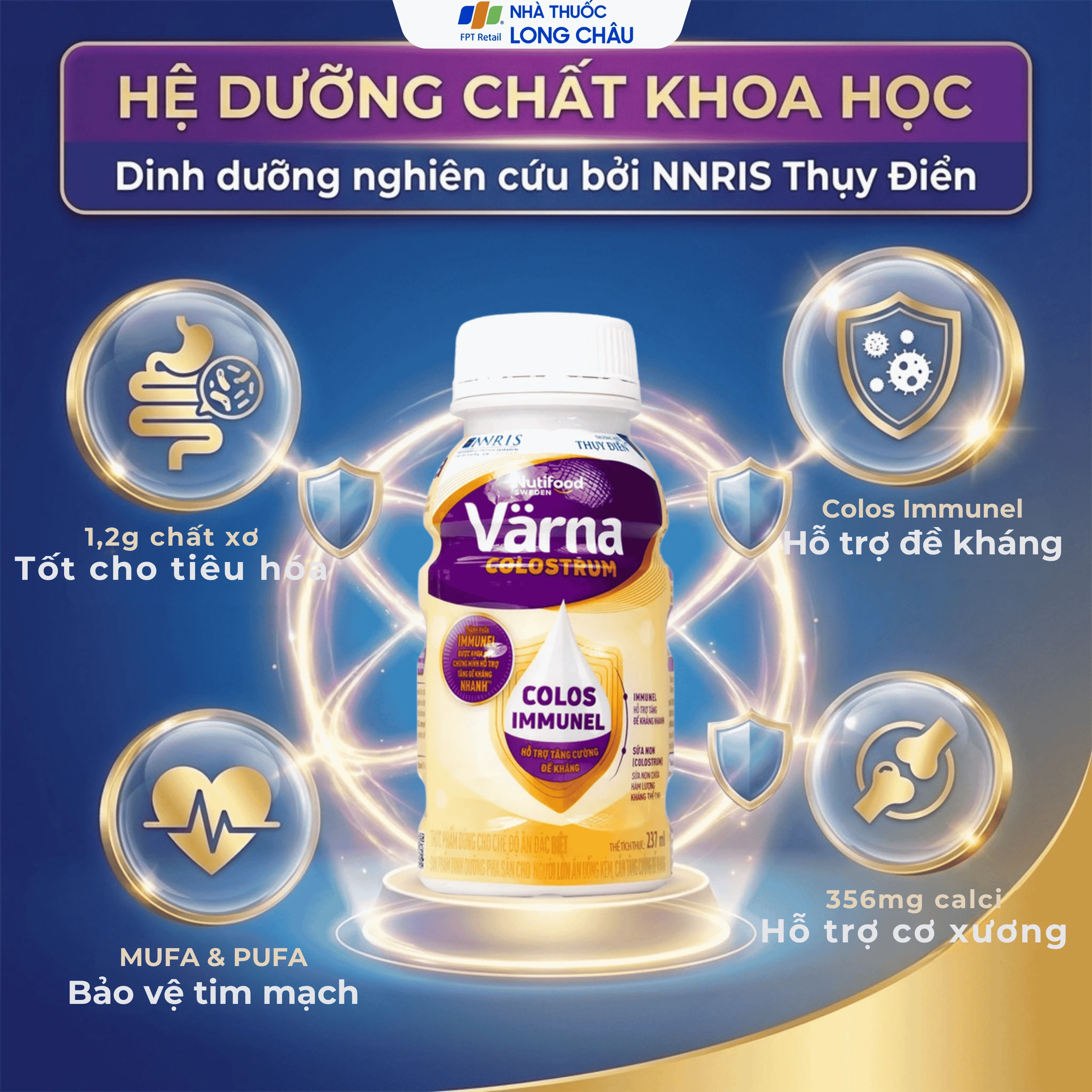 Sữa hỗ trợ tăng đề kháng Nutifood Varna Colostrum (24 chai) 3