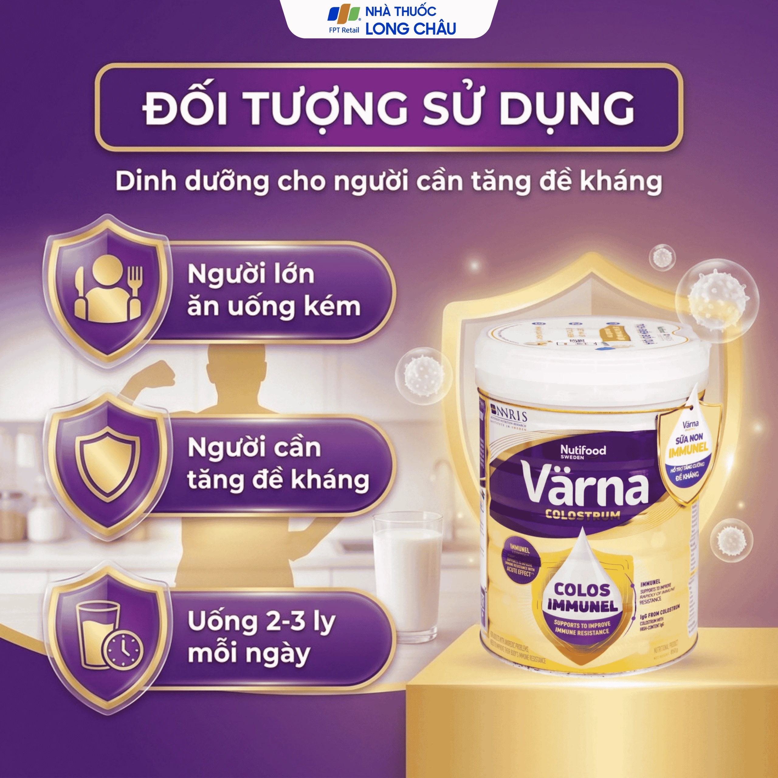 Sữa hỗ trợ tăng đề kháng Nutifood Varna Colostrum (850g) 5