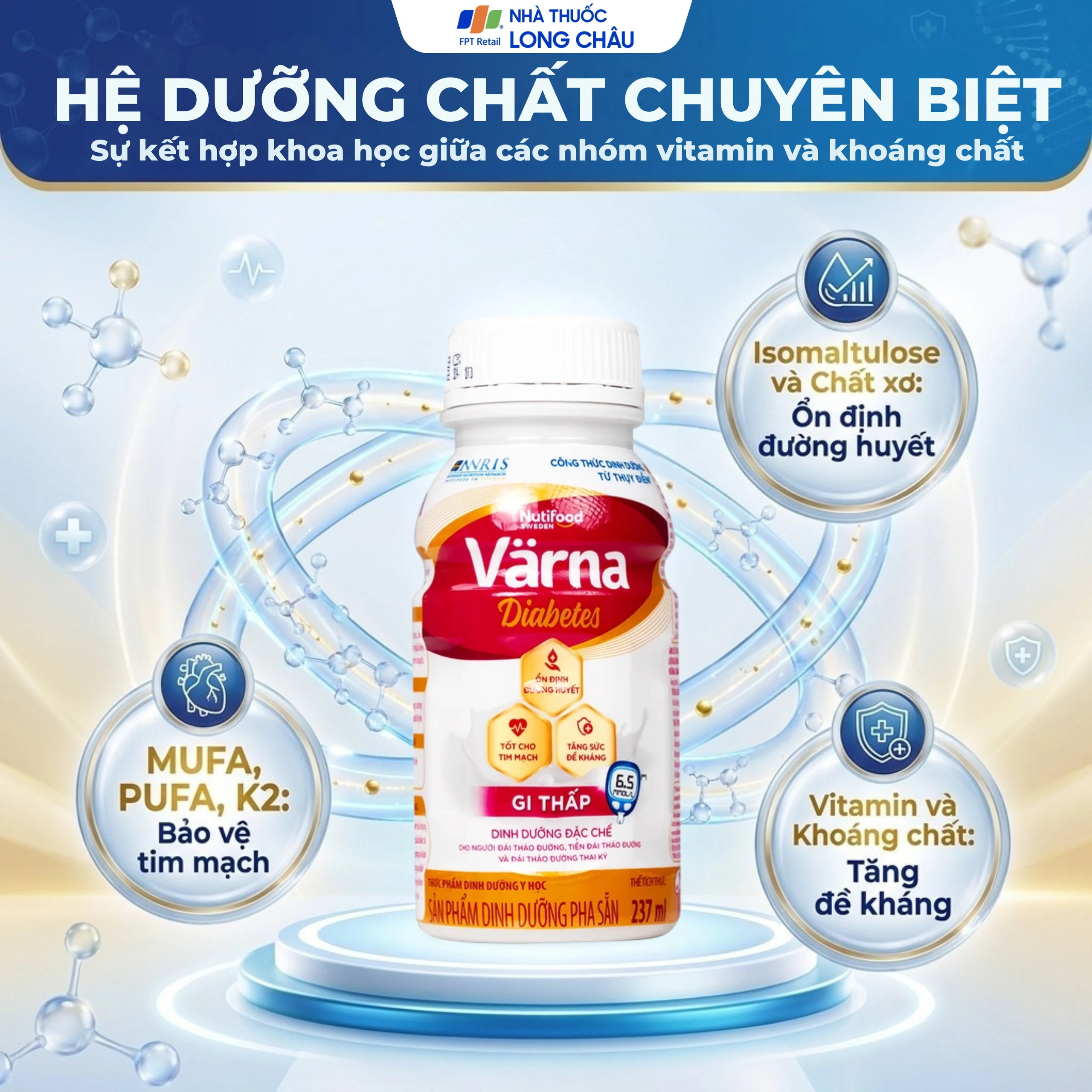 Sữa ổn định đường huyết Nutifood Varna Diabetes (24 chai) 3