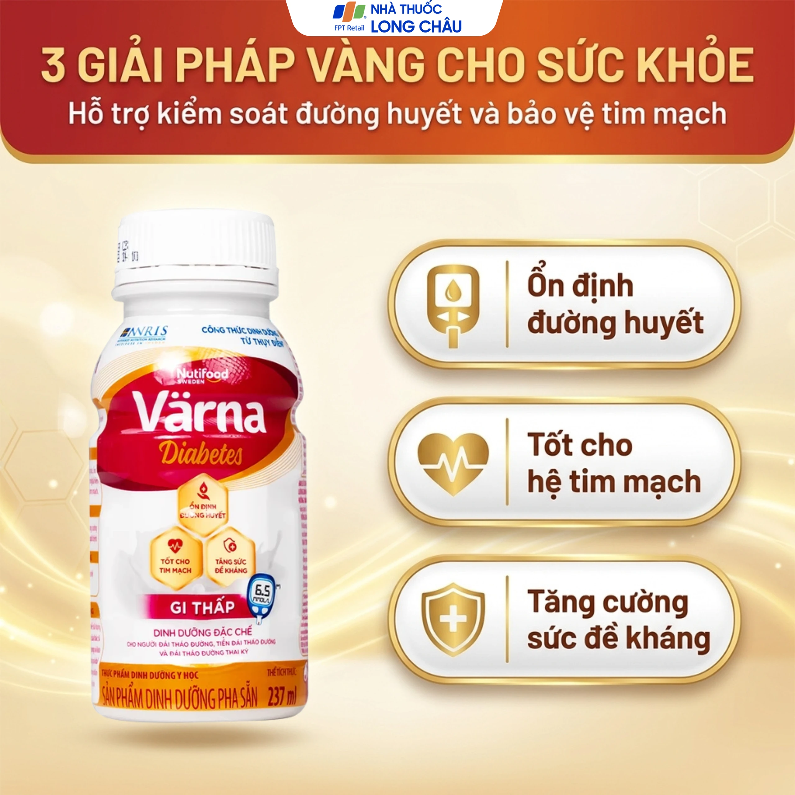 Sữa ổn định đường huyết Nutifood Varna Diabetes (24 chai) 4