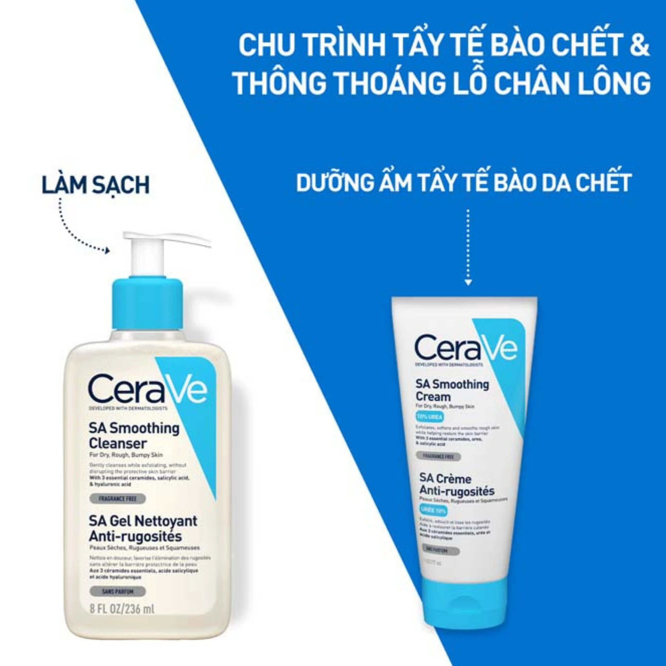 Sữa rửa mặt cho da nhạy cảm Cerave Sa Smoothing Cleanser 236ml