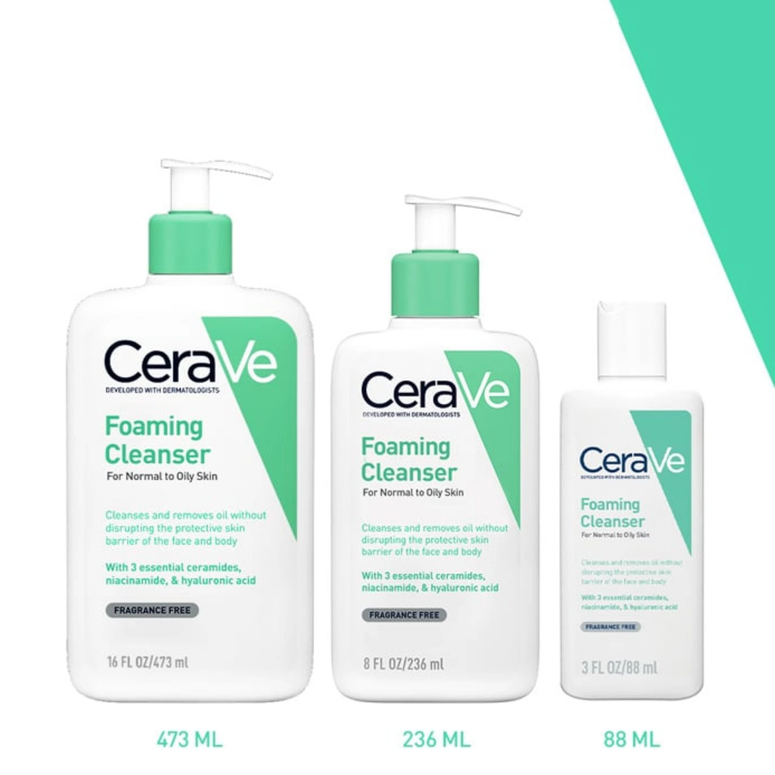 Sữa rửa mặt dành cho da dầu Cerave Foaming Cleanser 236ml