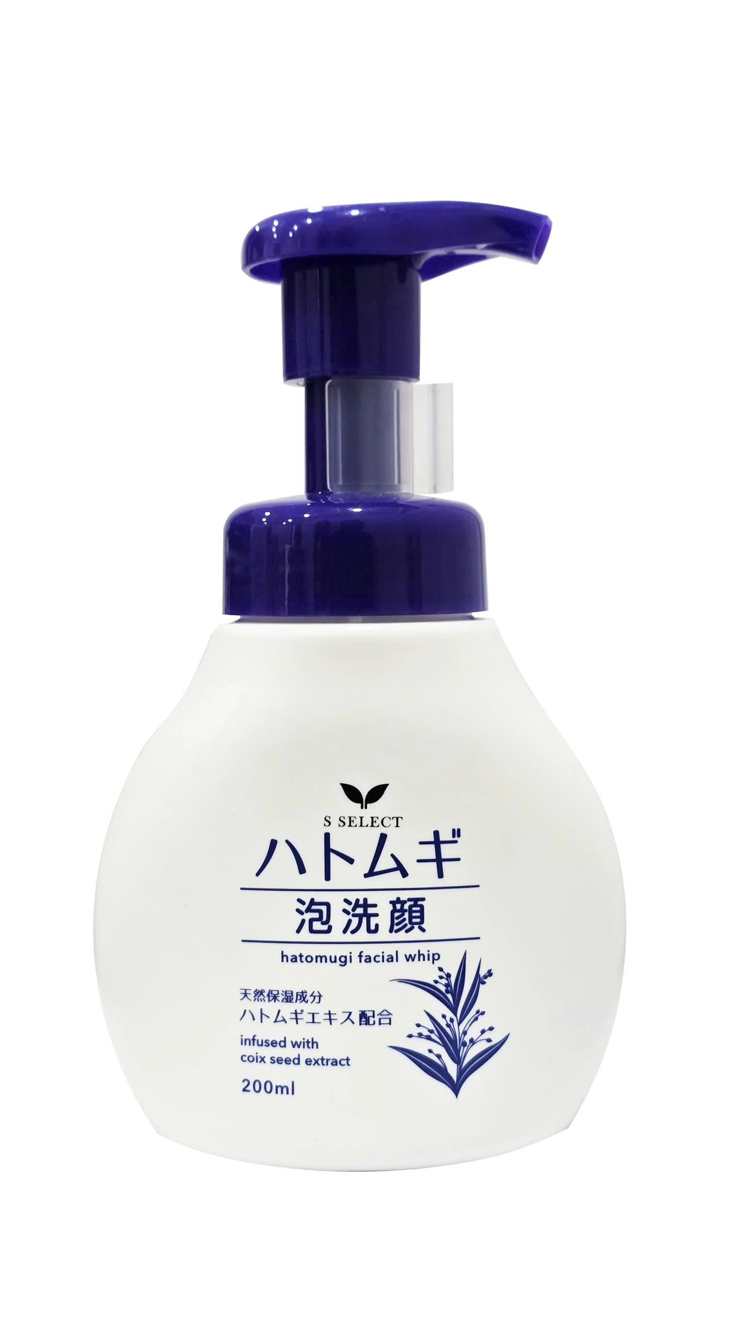 Sữa rửa mặt tạo bọt S Select Hatomugi Facial Whip làm sạch, dưỡng ẩm (200ml) 1