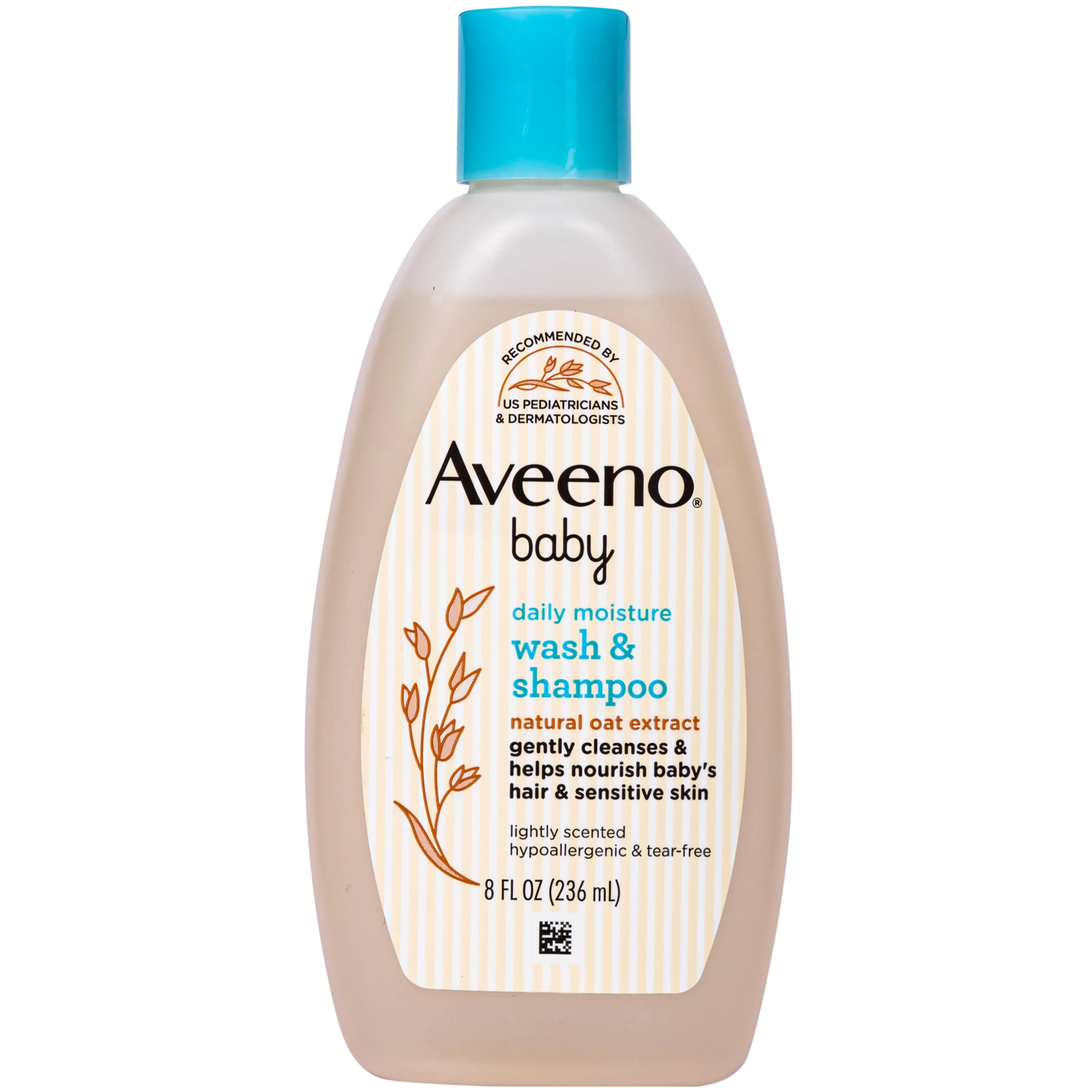 Sữa tắm gội cho bé Aveeno baby daily moisture wash & shampoo 236ml